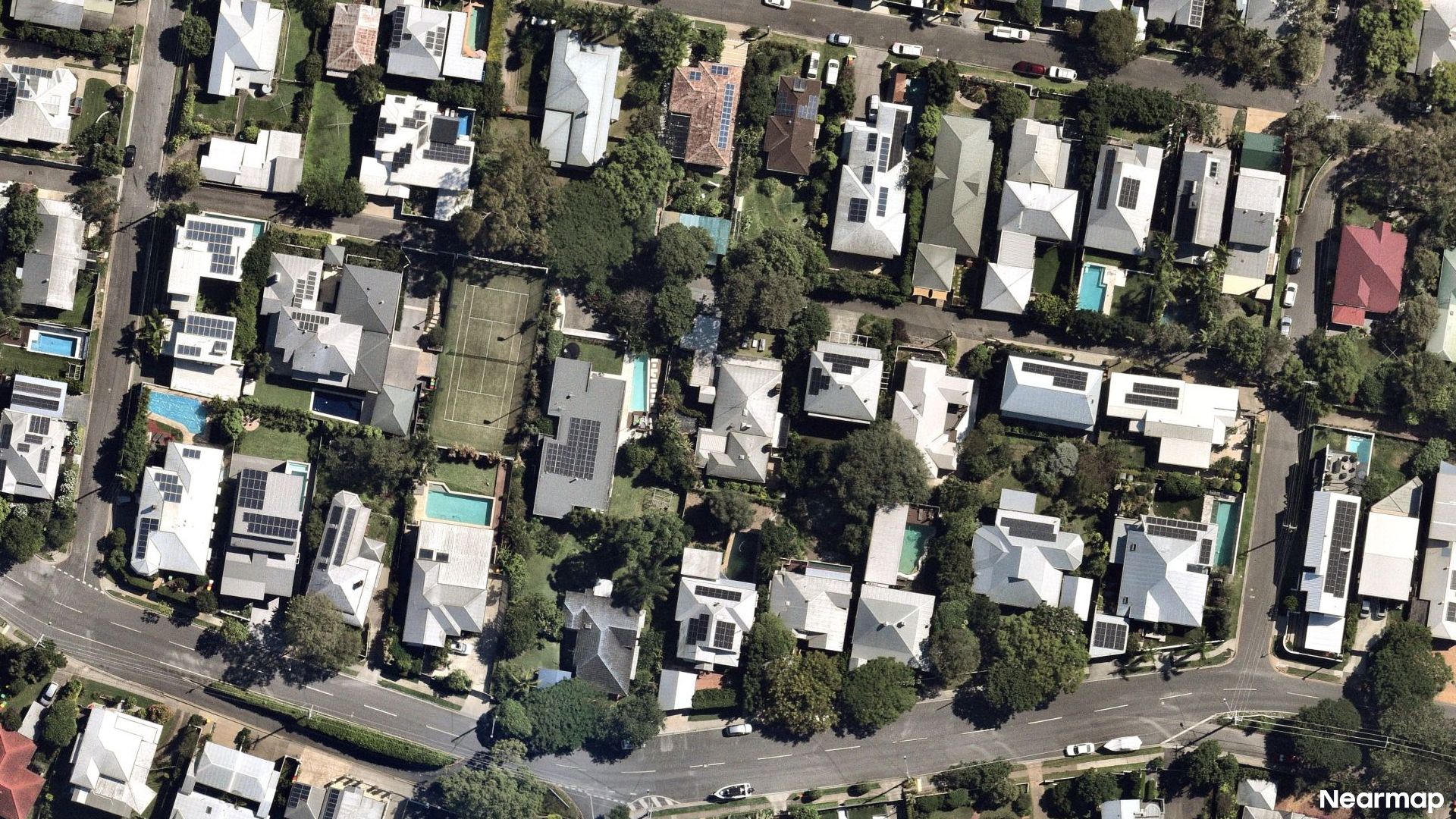Vertical aerial view