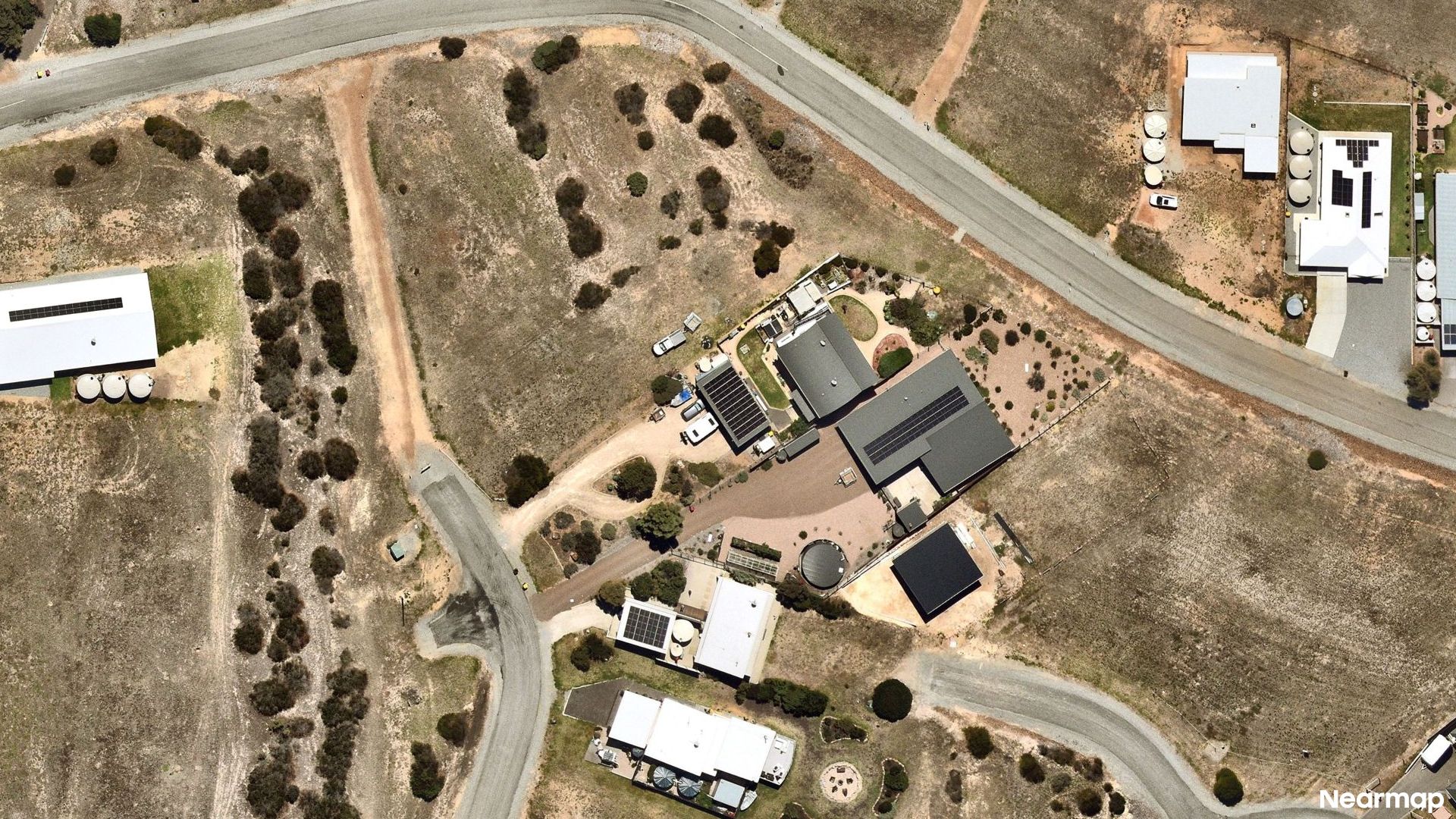Vertical aerial view