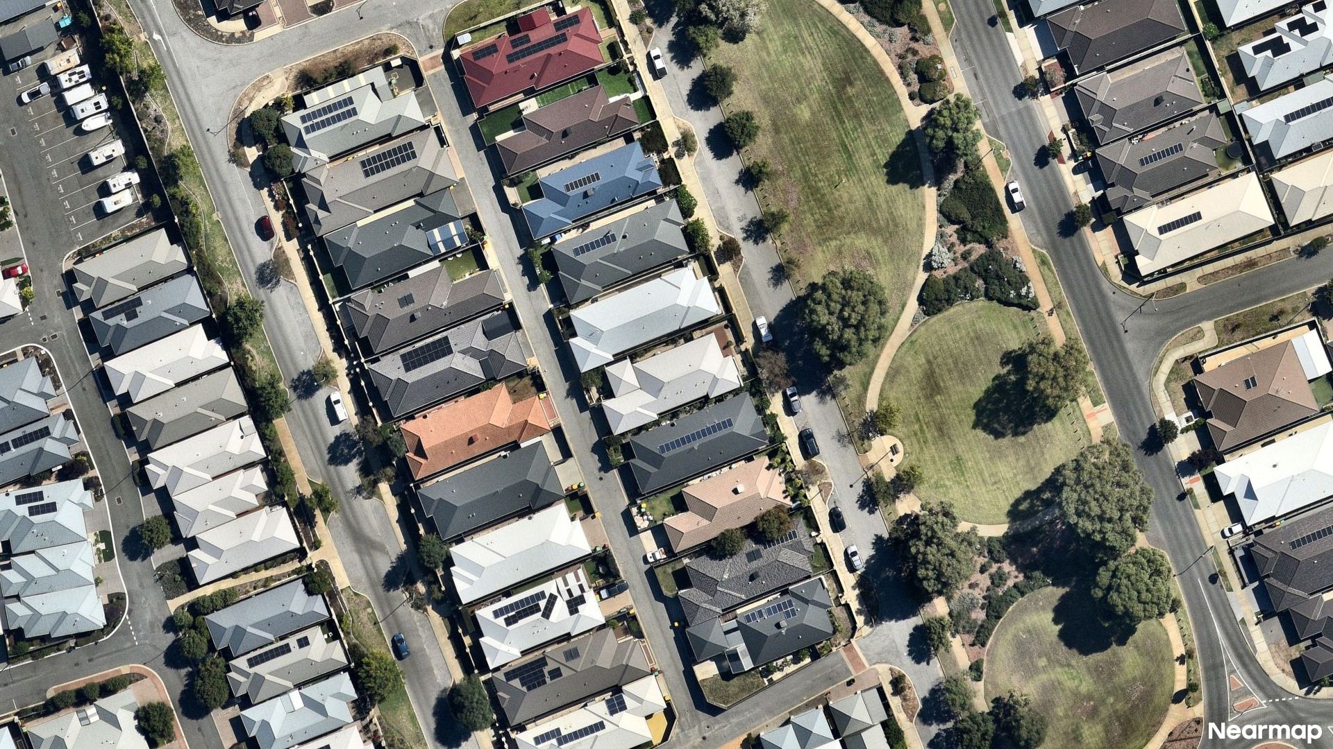 Vertical aerial view