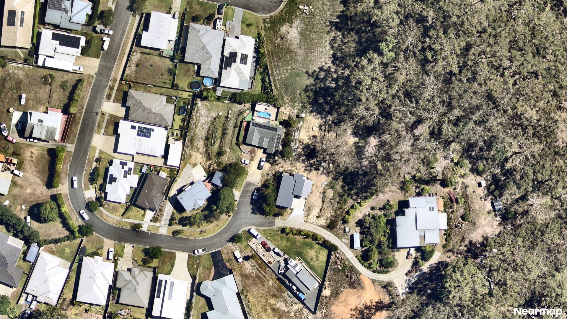 Vertical aerial view