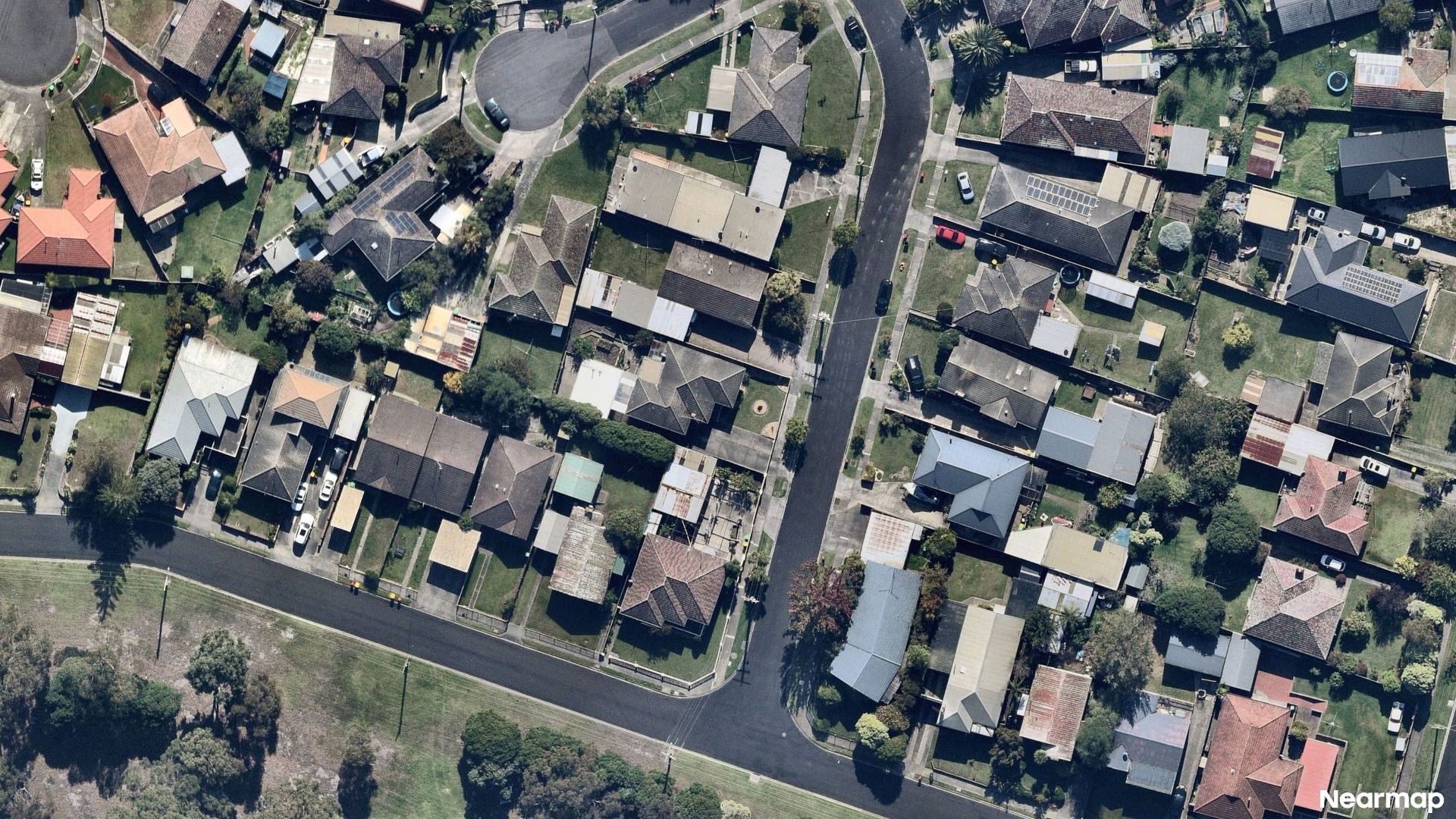 Vertical aerial view