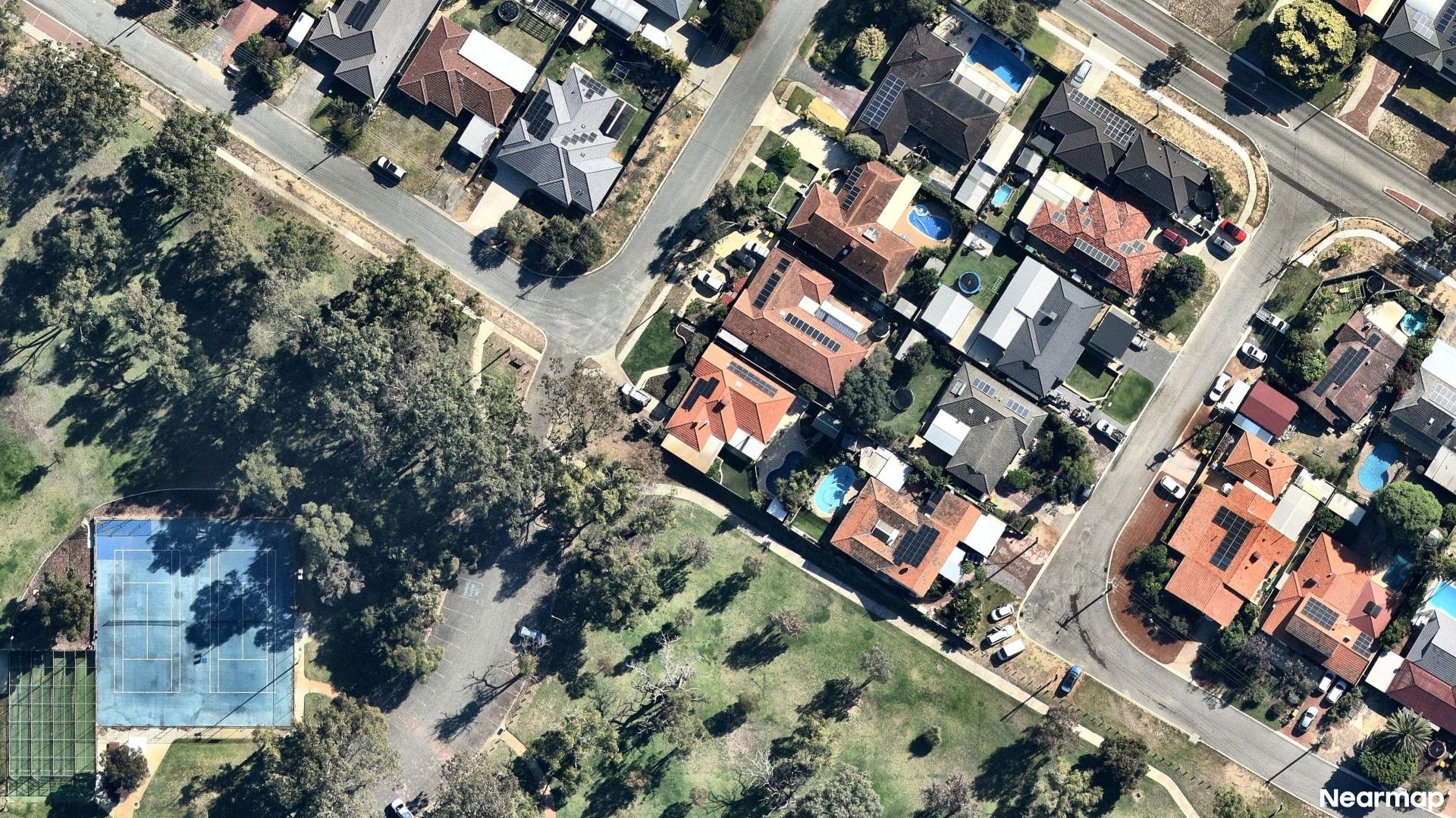 Vertical aerial view