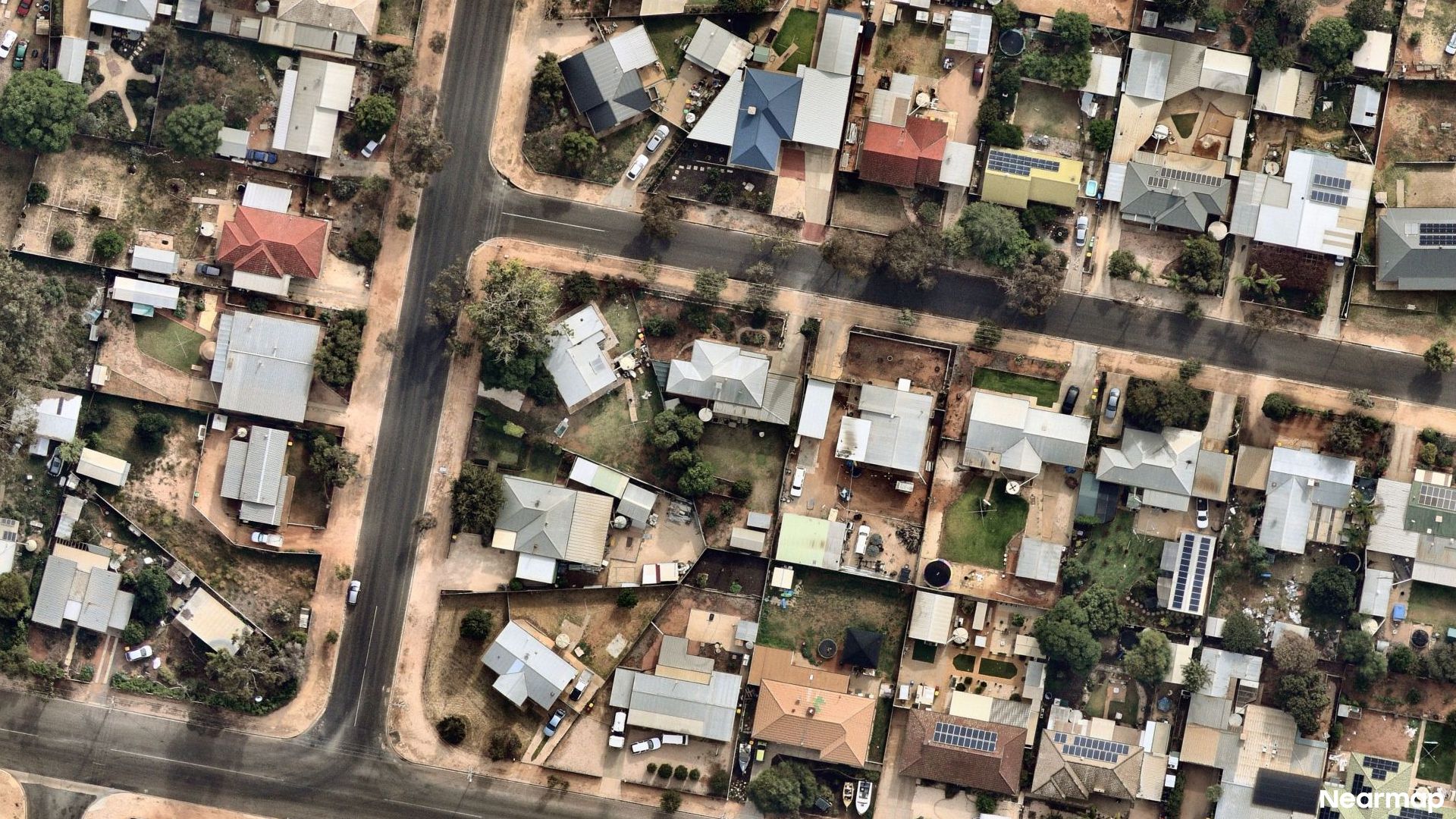 Vertical aerial view