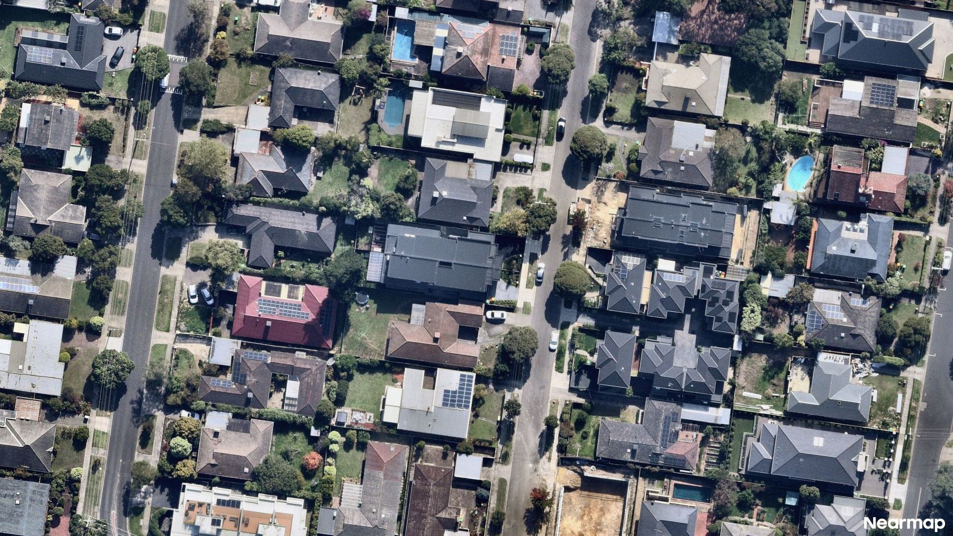 Vertical aerial view