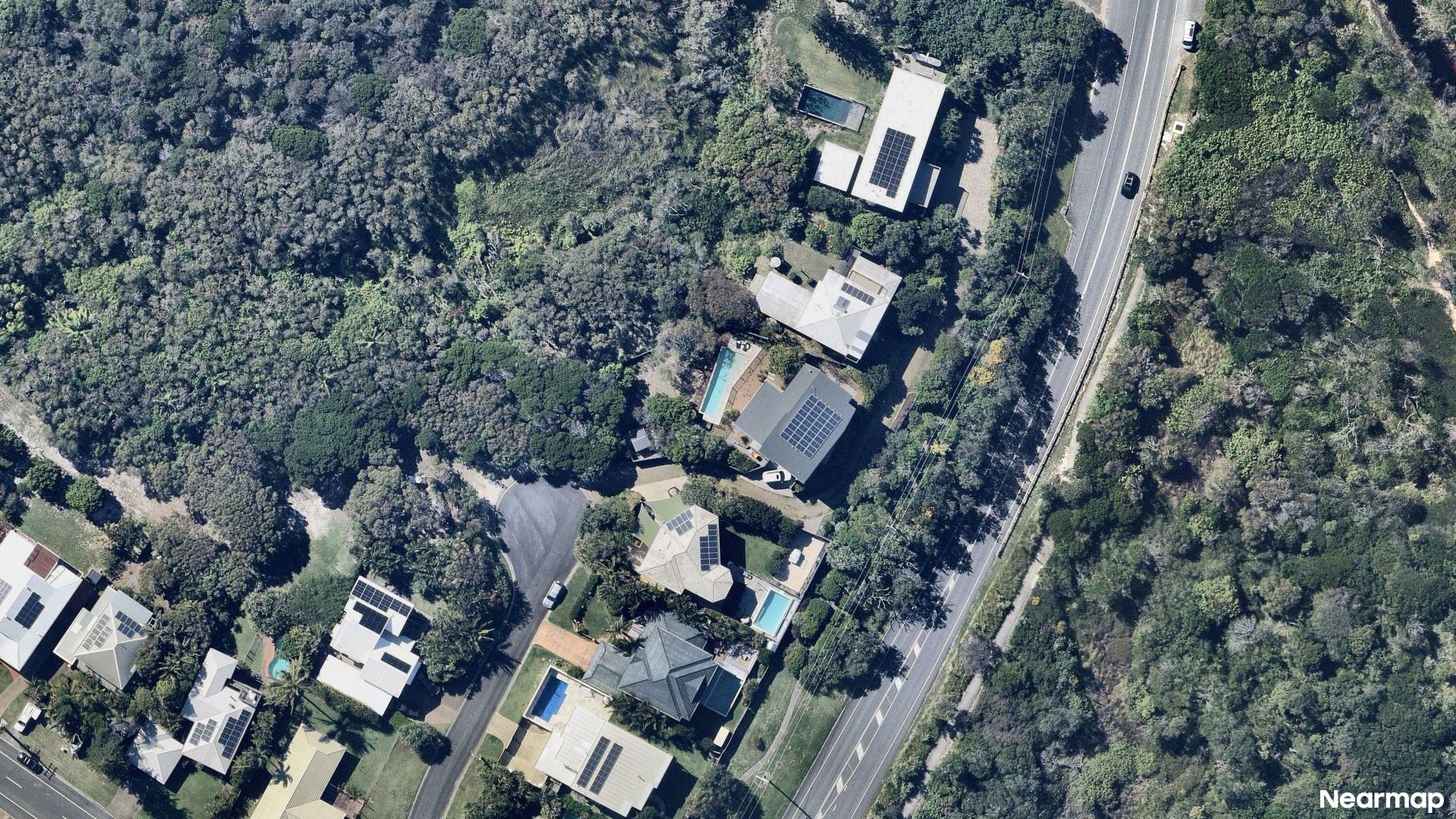 Vertical aerial view