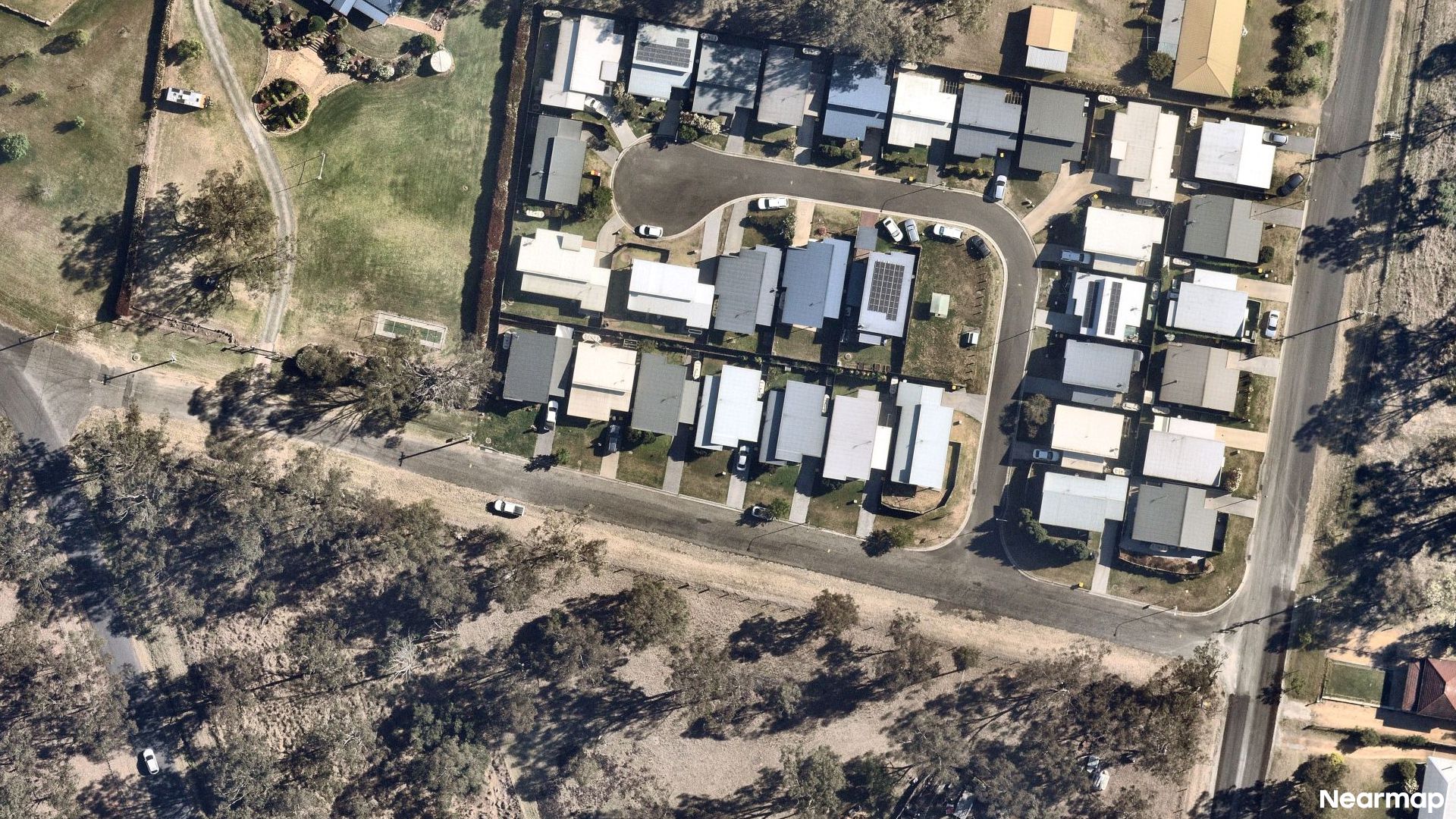 Vertical aerial view