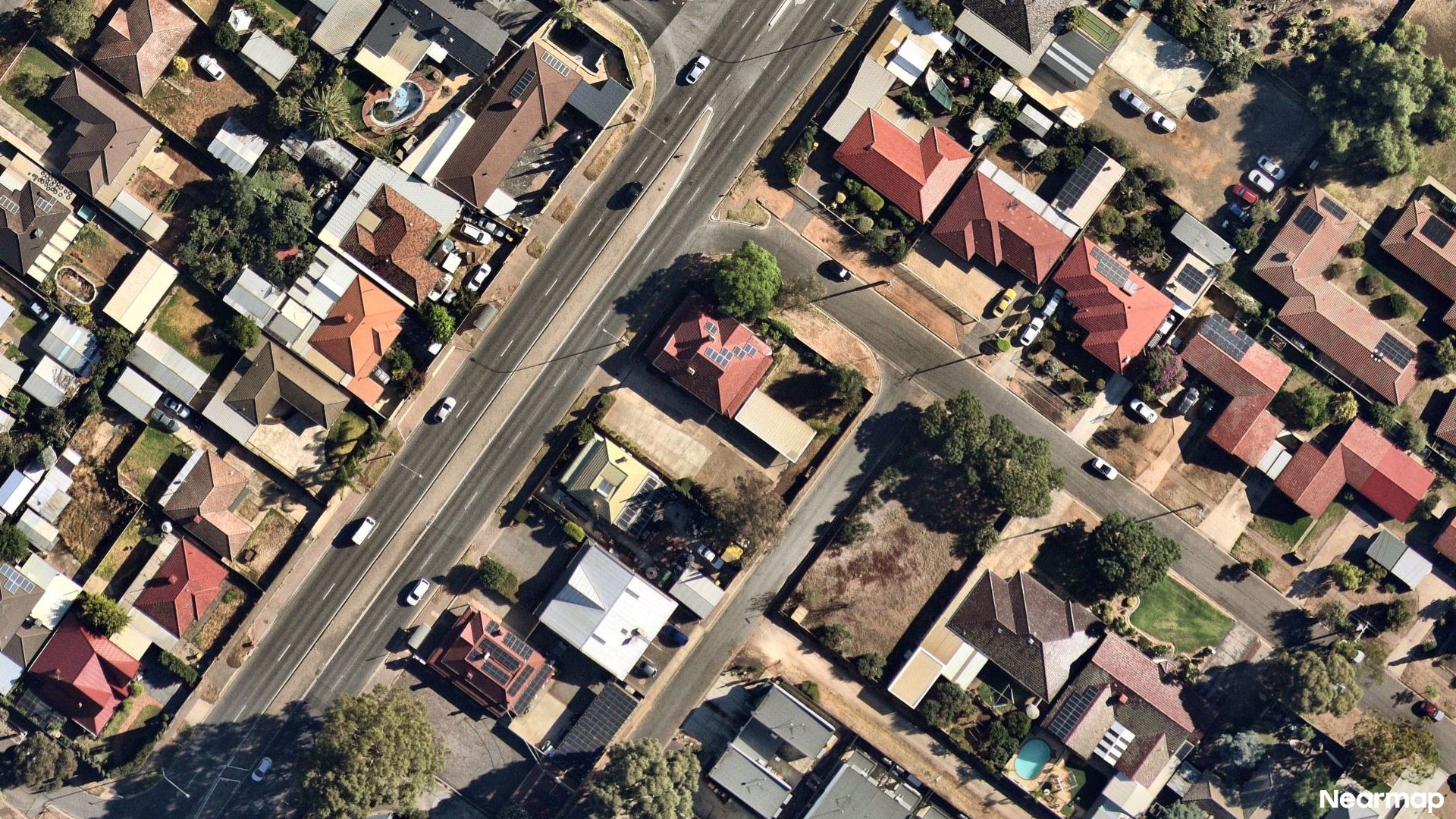Vertical aerial view