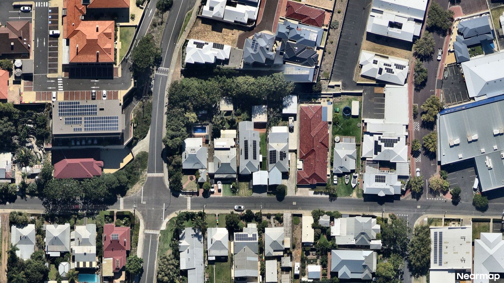 Vertical aerial view