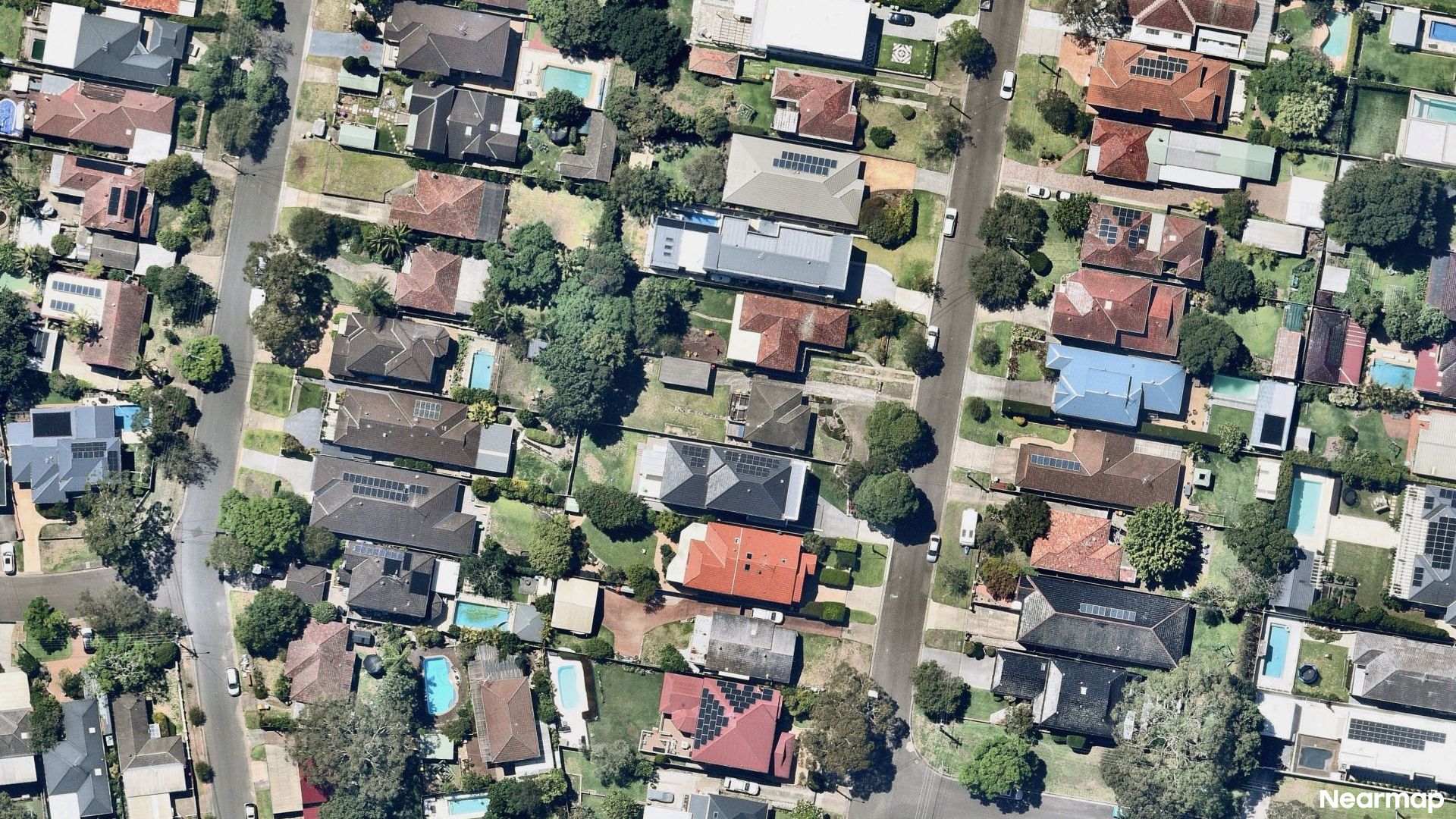 Vertical aerial view
