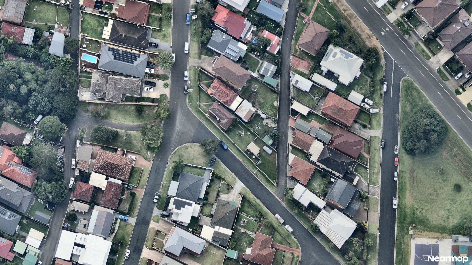Vertical aerial view