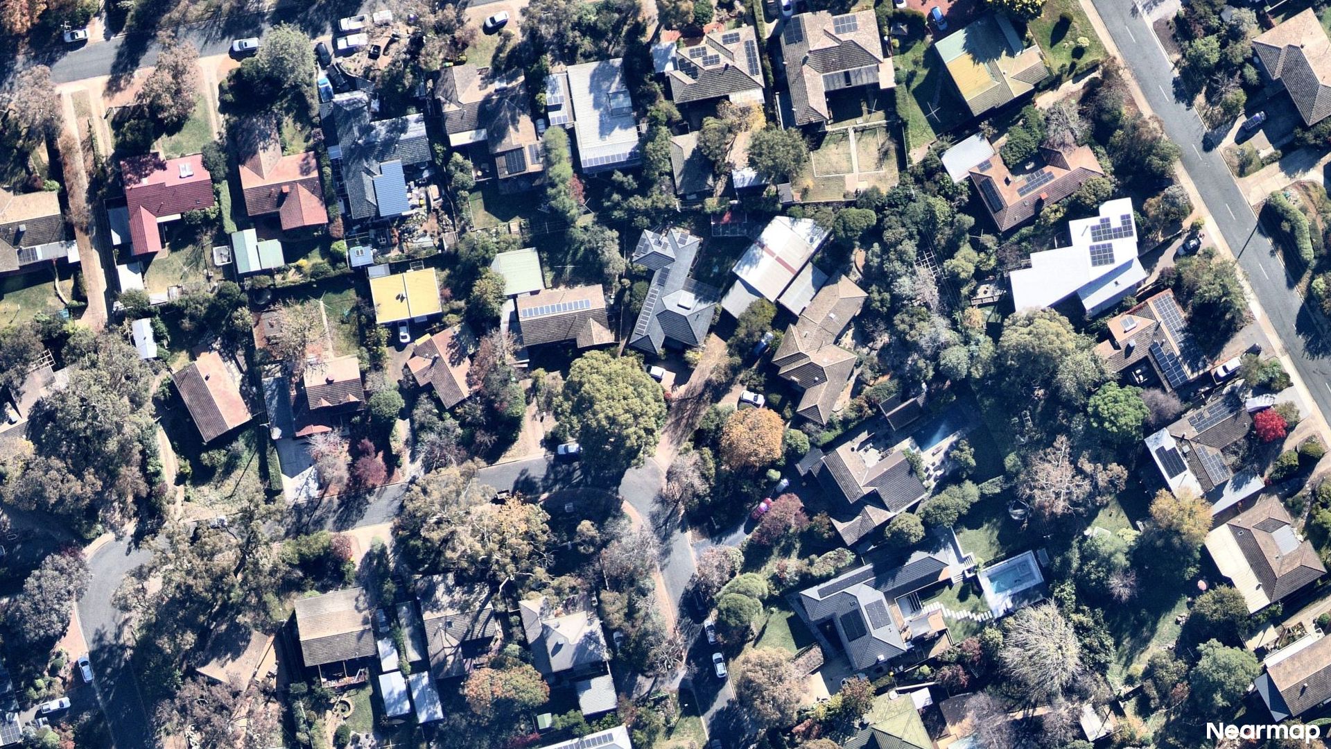 Vertical aerial view