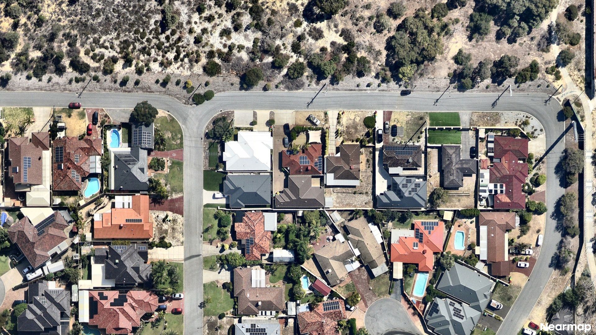 Vertical aerial view