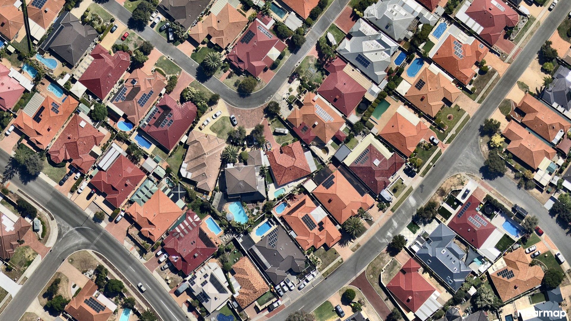 Vertical aerial view
