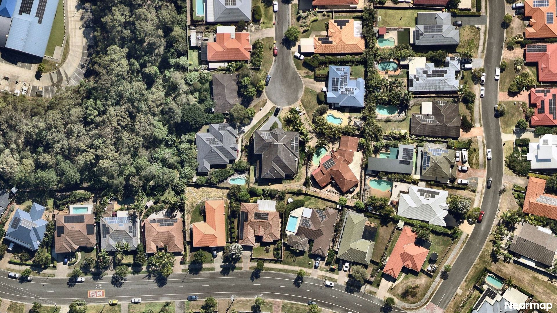 Vertical aerial view