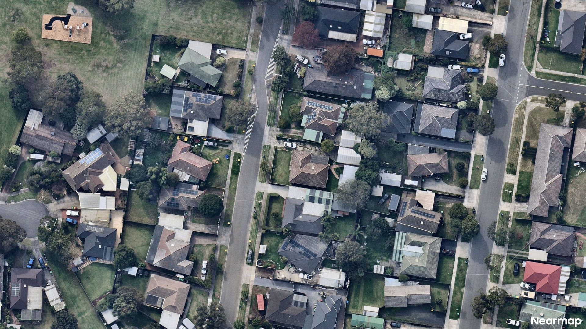 Vertical aerial view