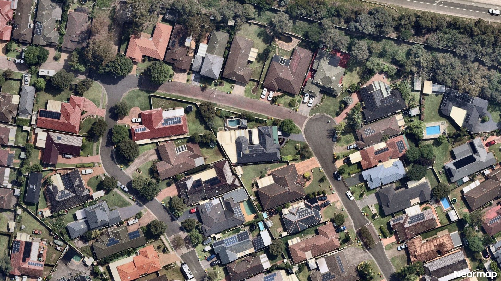Vertical aerial view