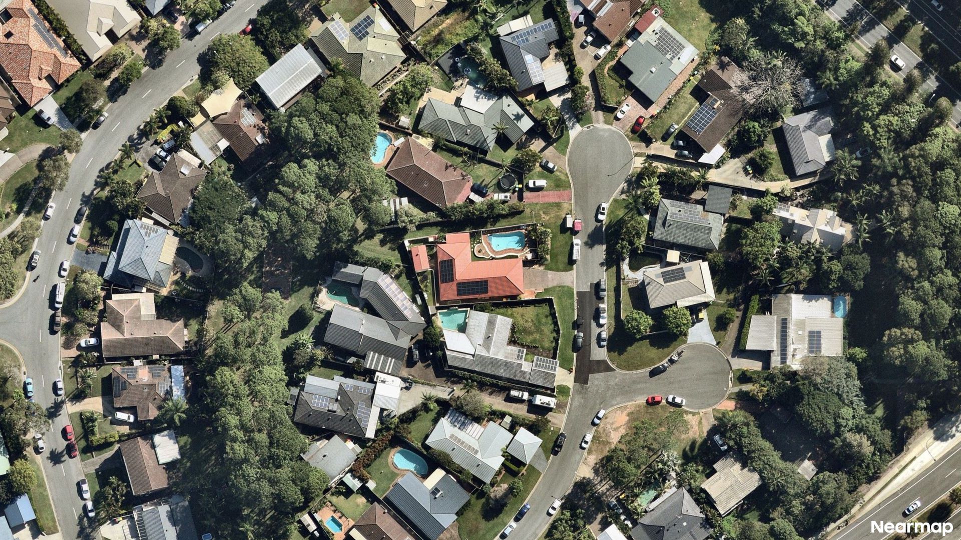 Vertical aerial view
