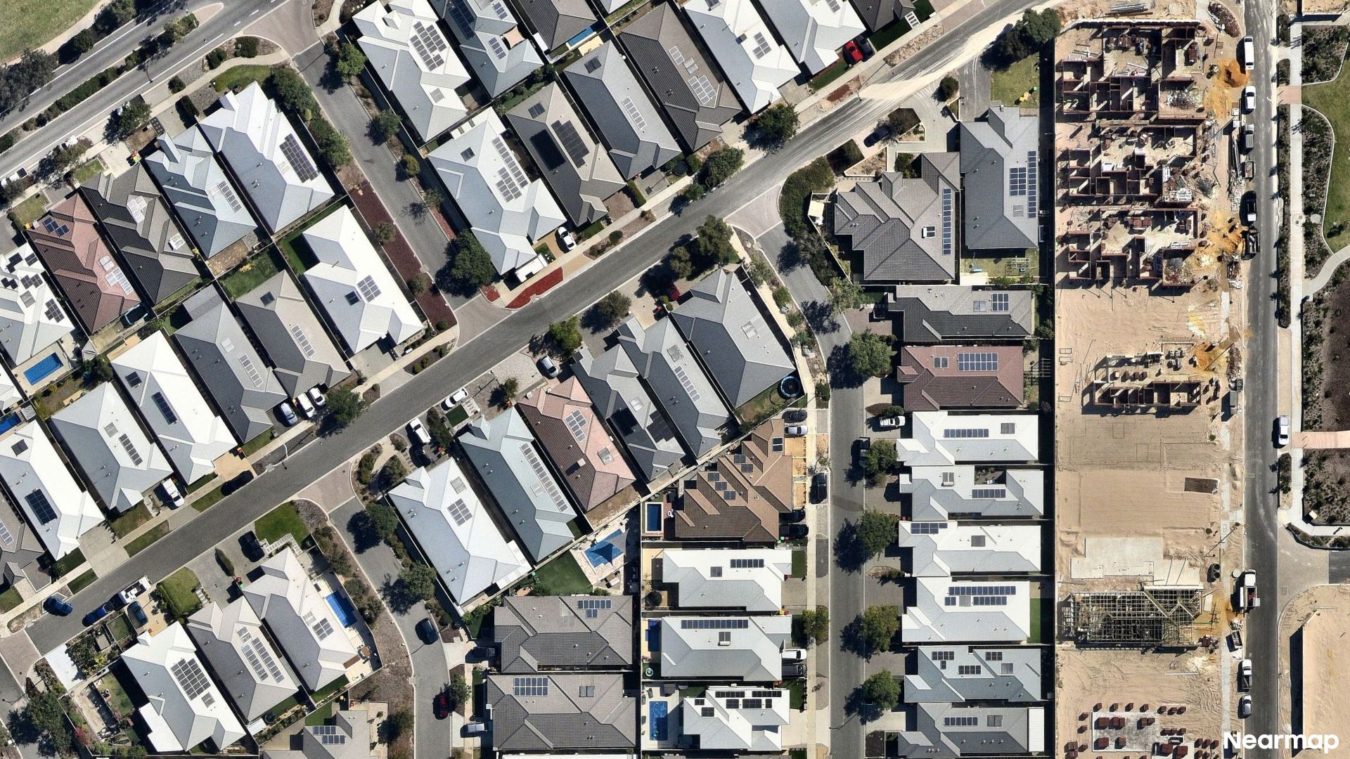 Vertical aerial view