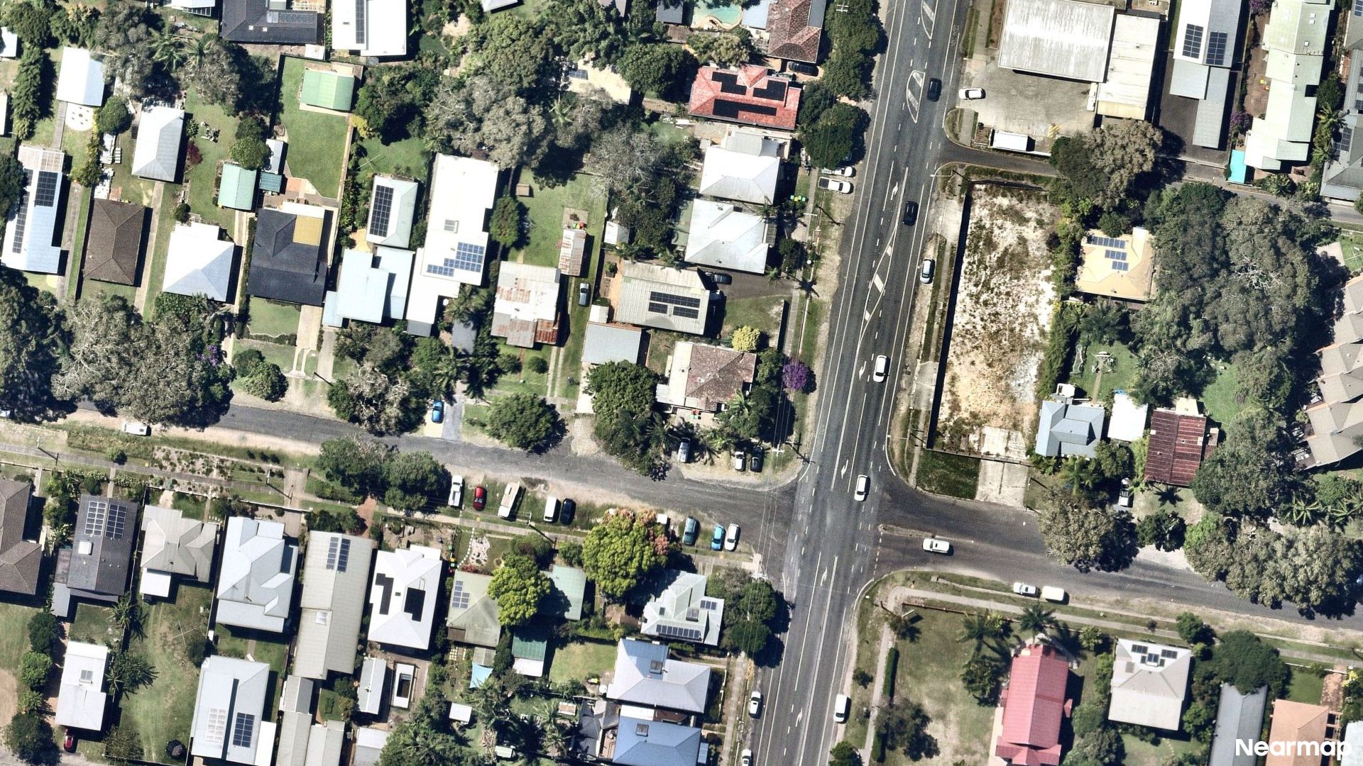 Vertical aerial view