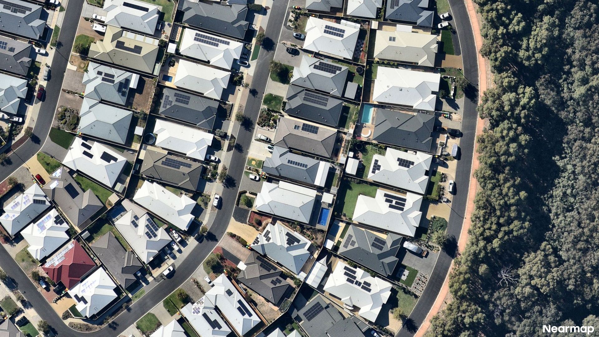 Vertical aerial view