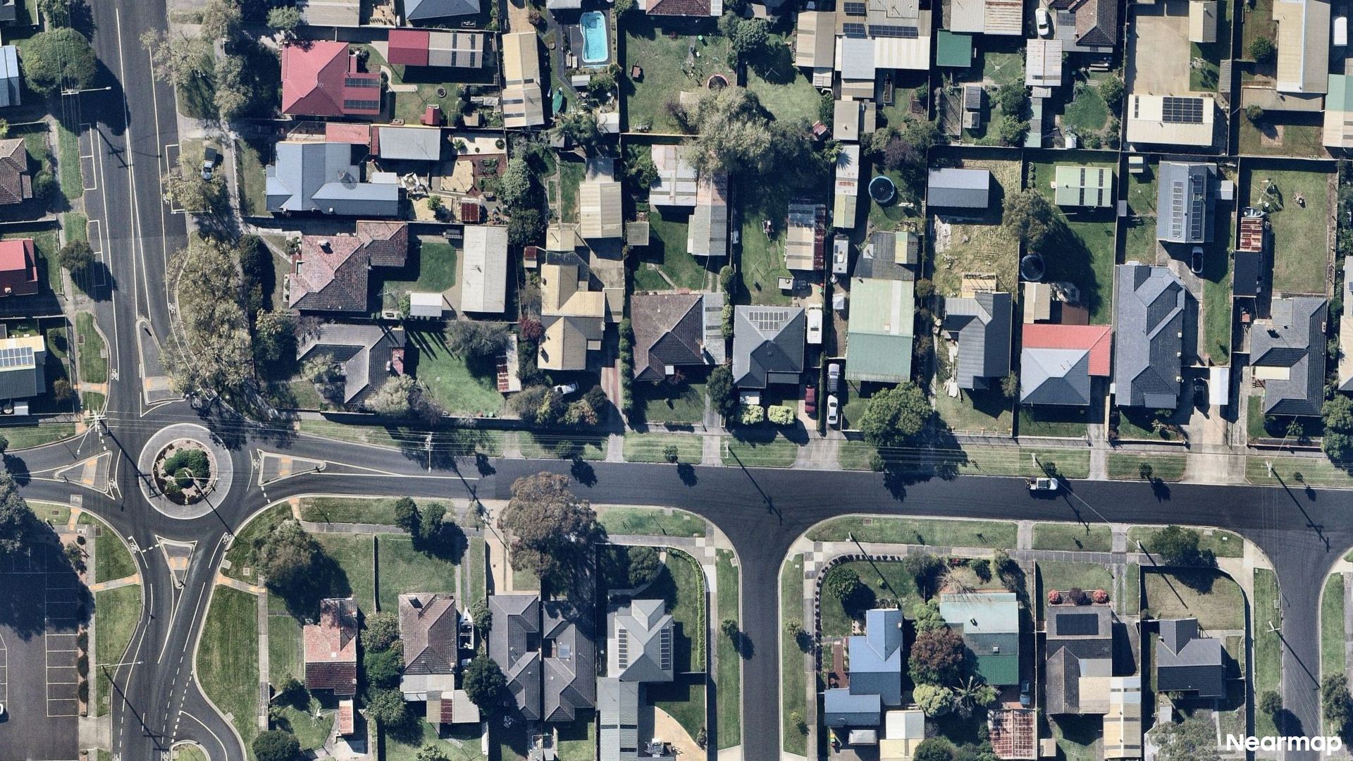 Vertical aerial view