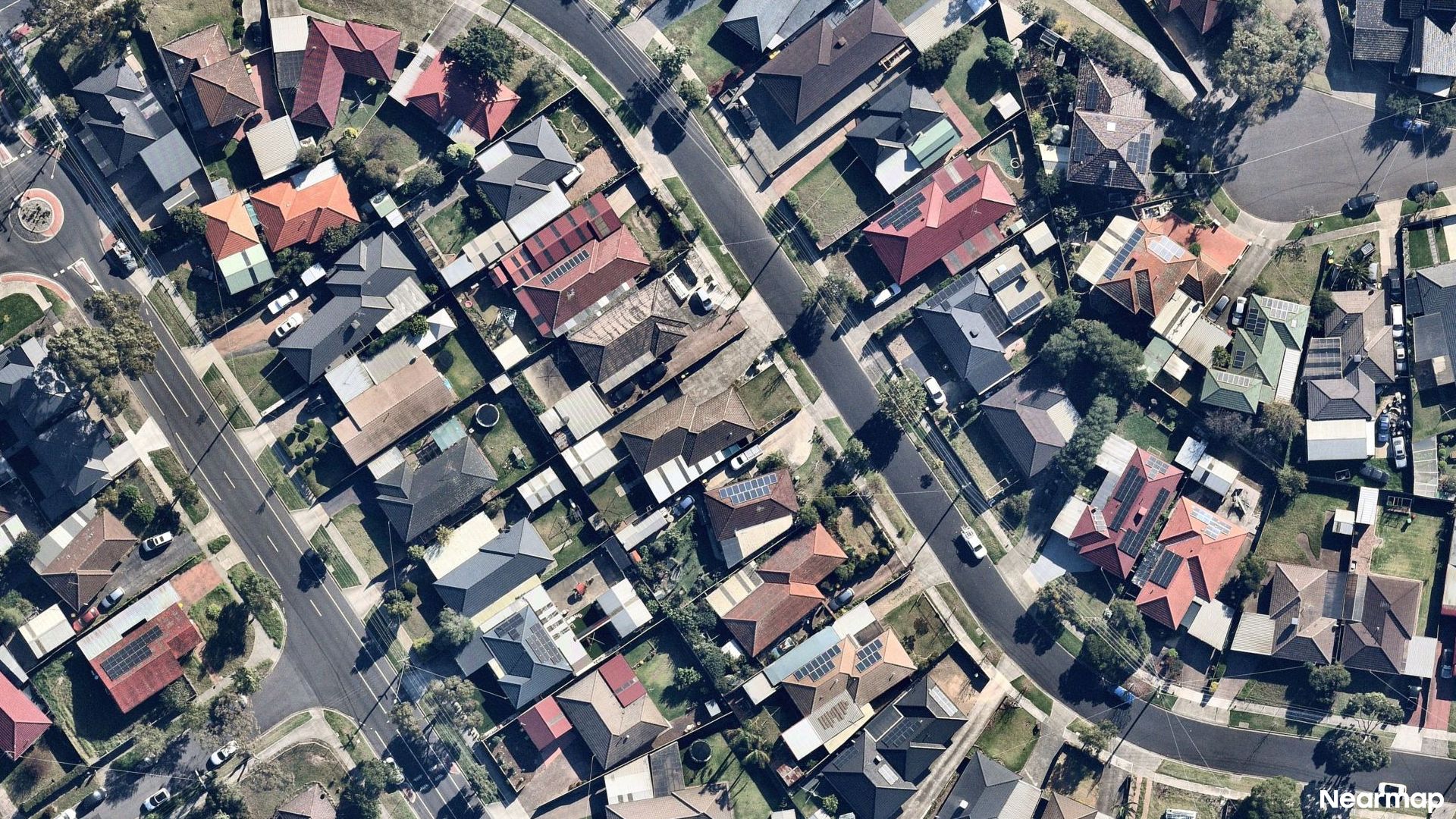 Vertical aerial view