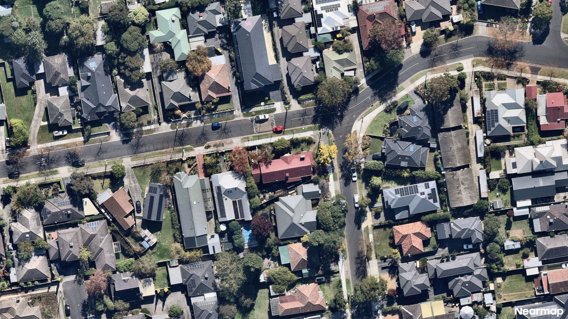 Vertical aerial view