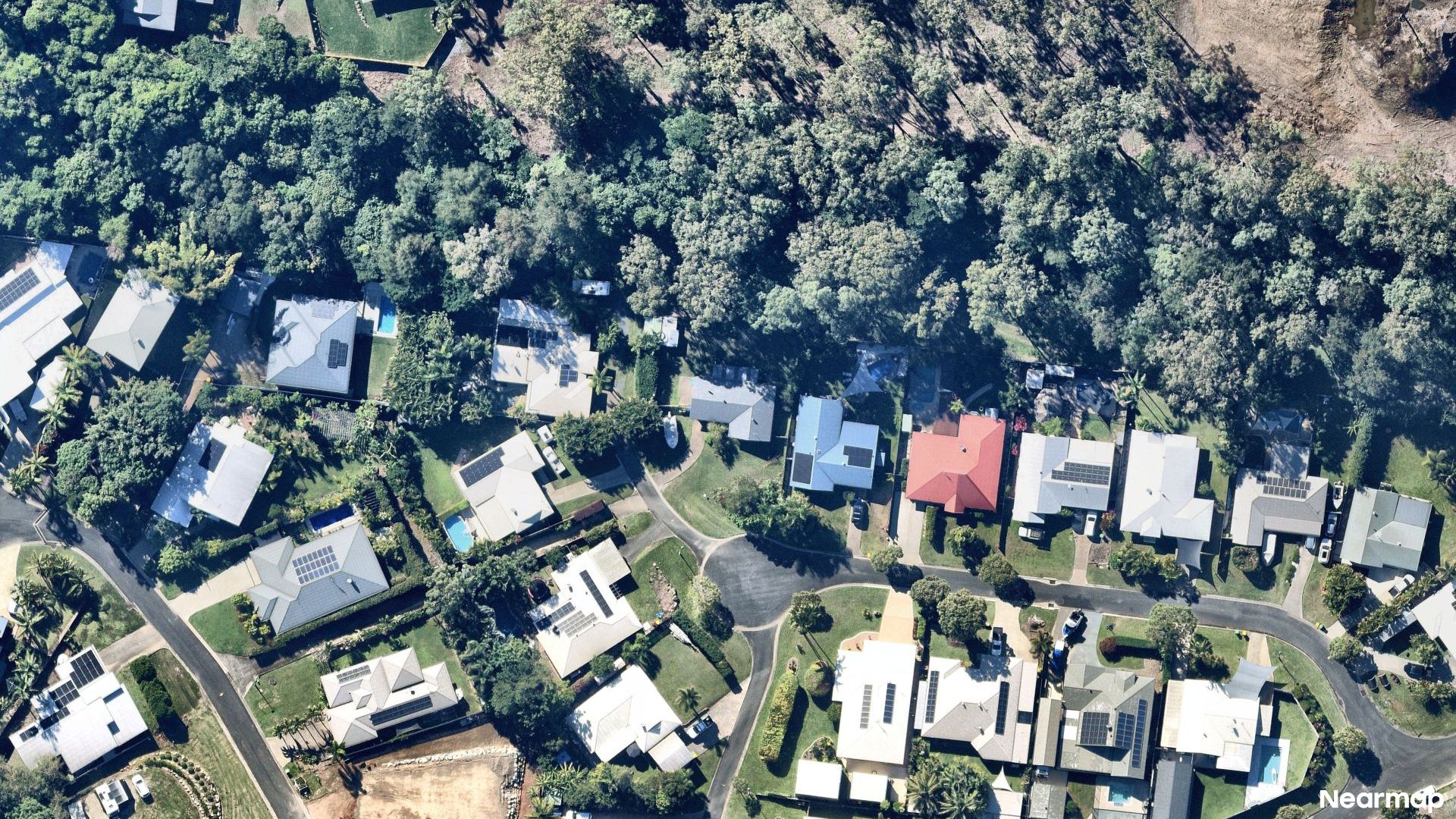 Vertical aerial view
