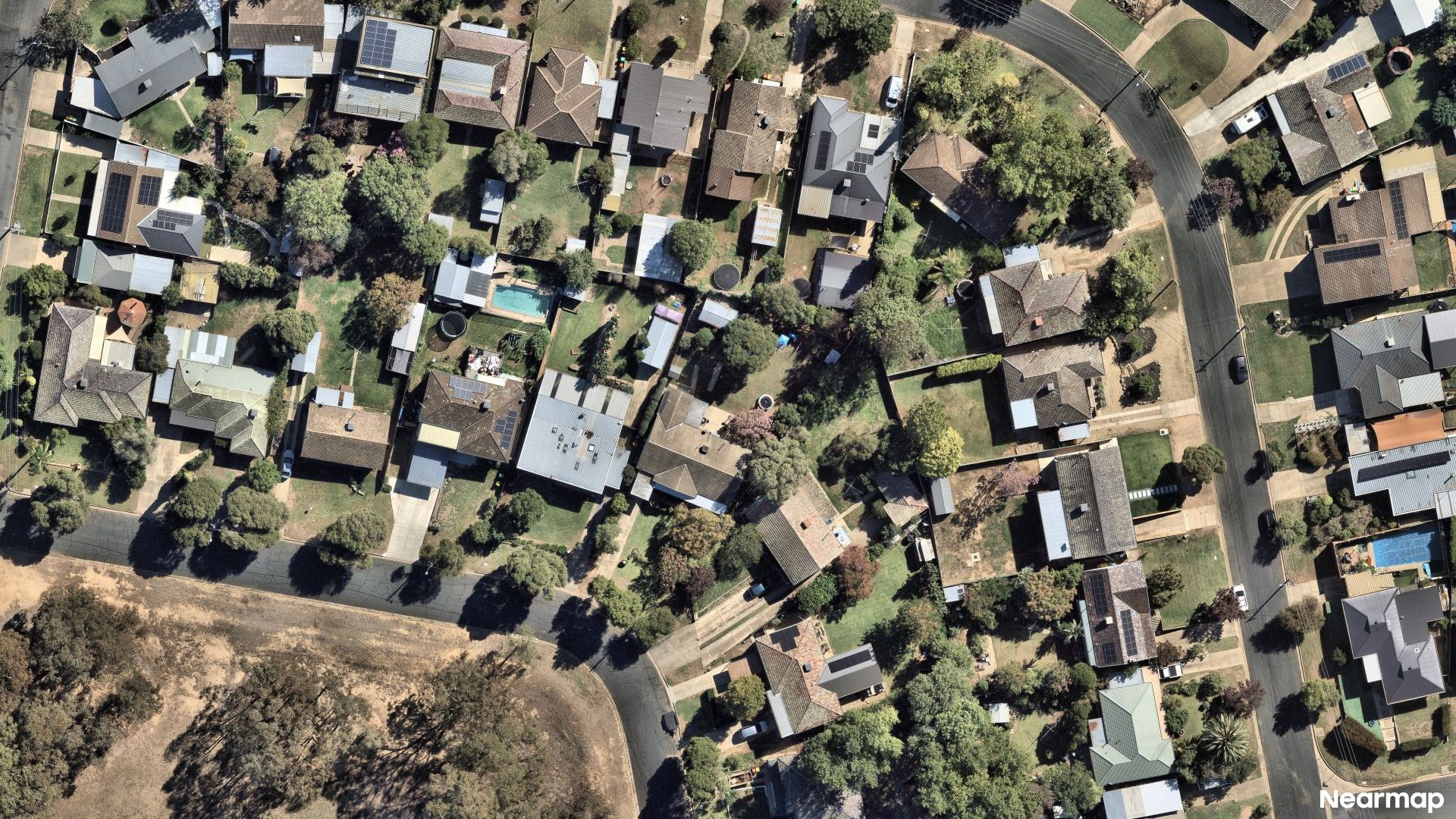 Vertical aerial view
