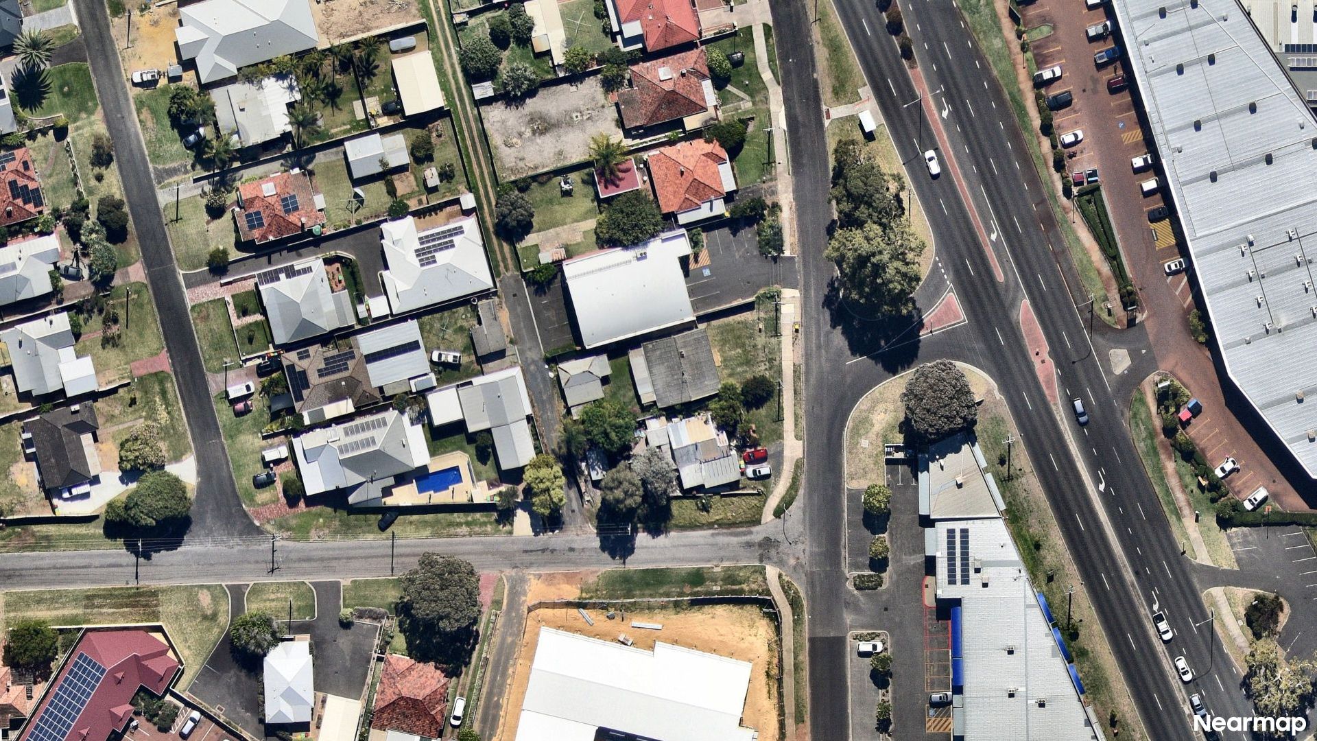 Vertical aerial view