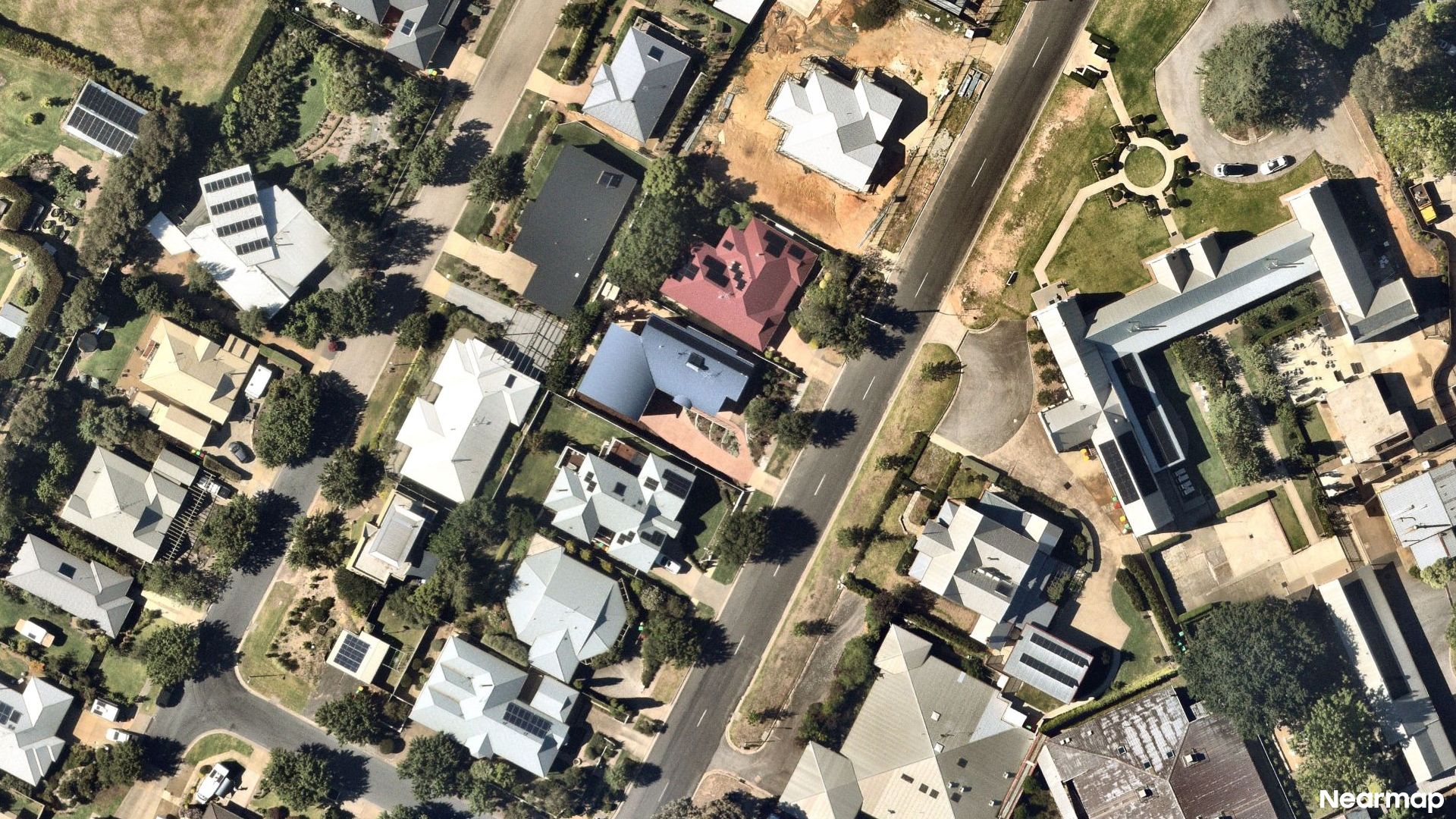 Vertical aerial view