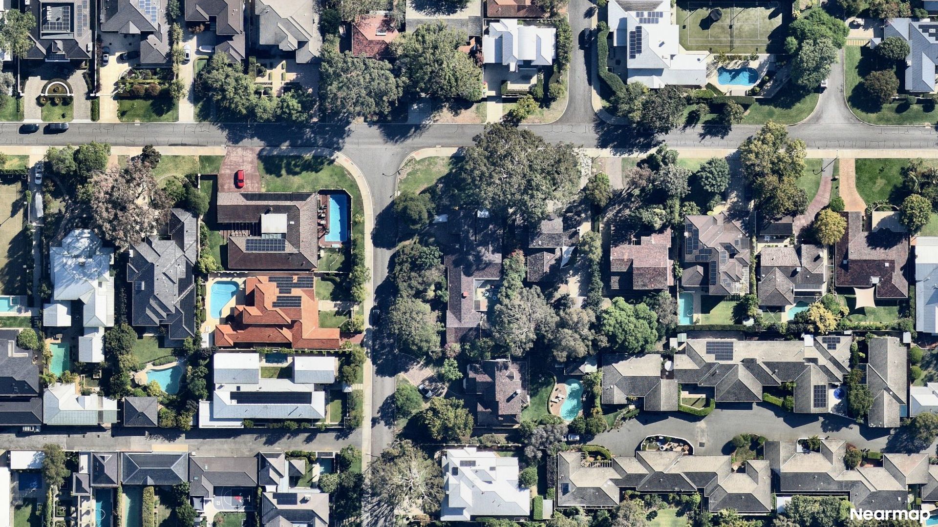 Vertical aerial view