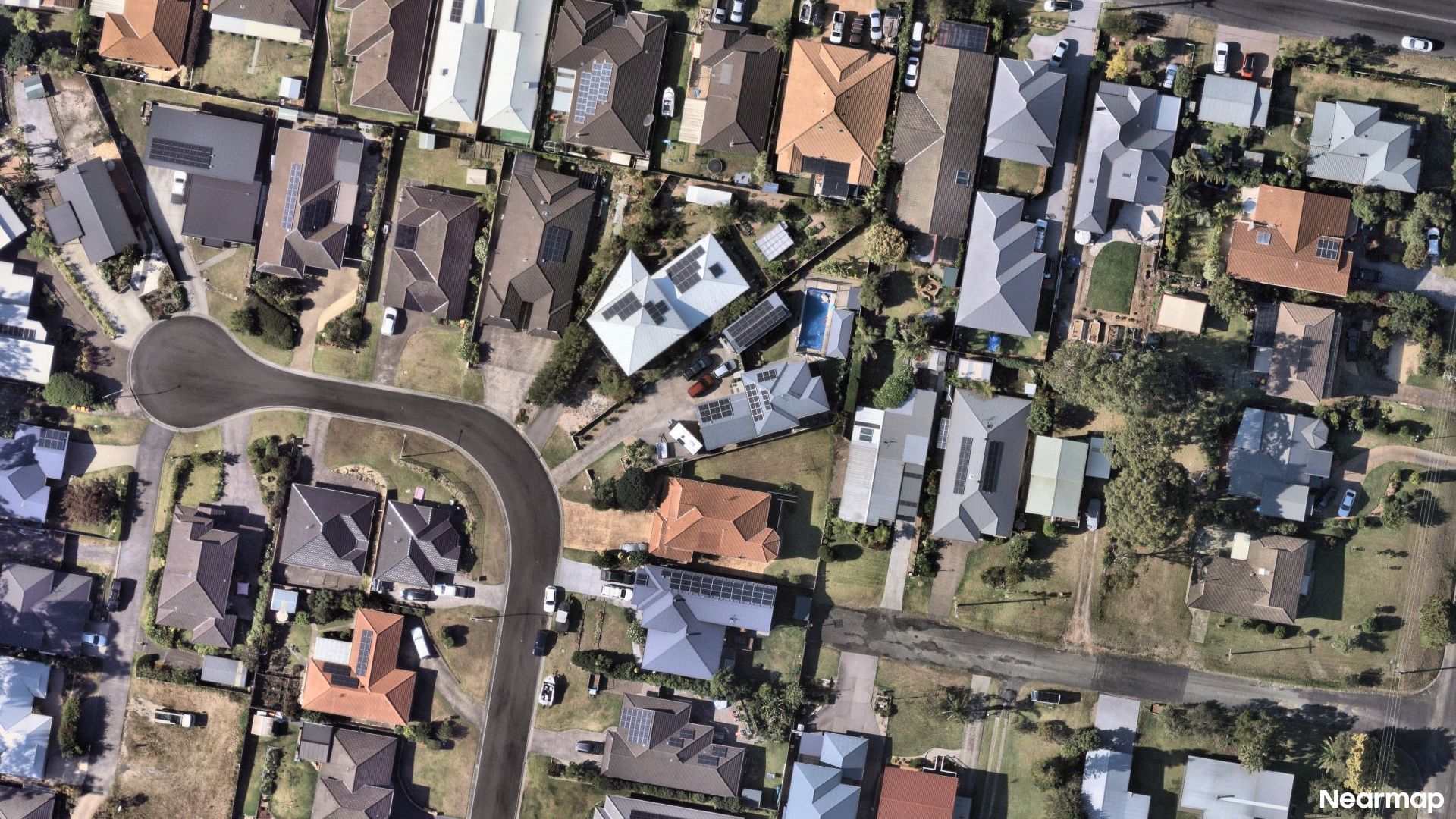 Vertical aerial view