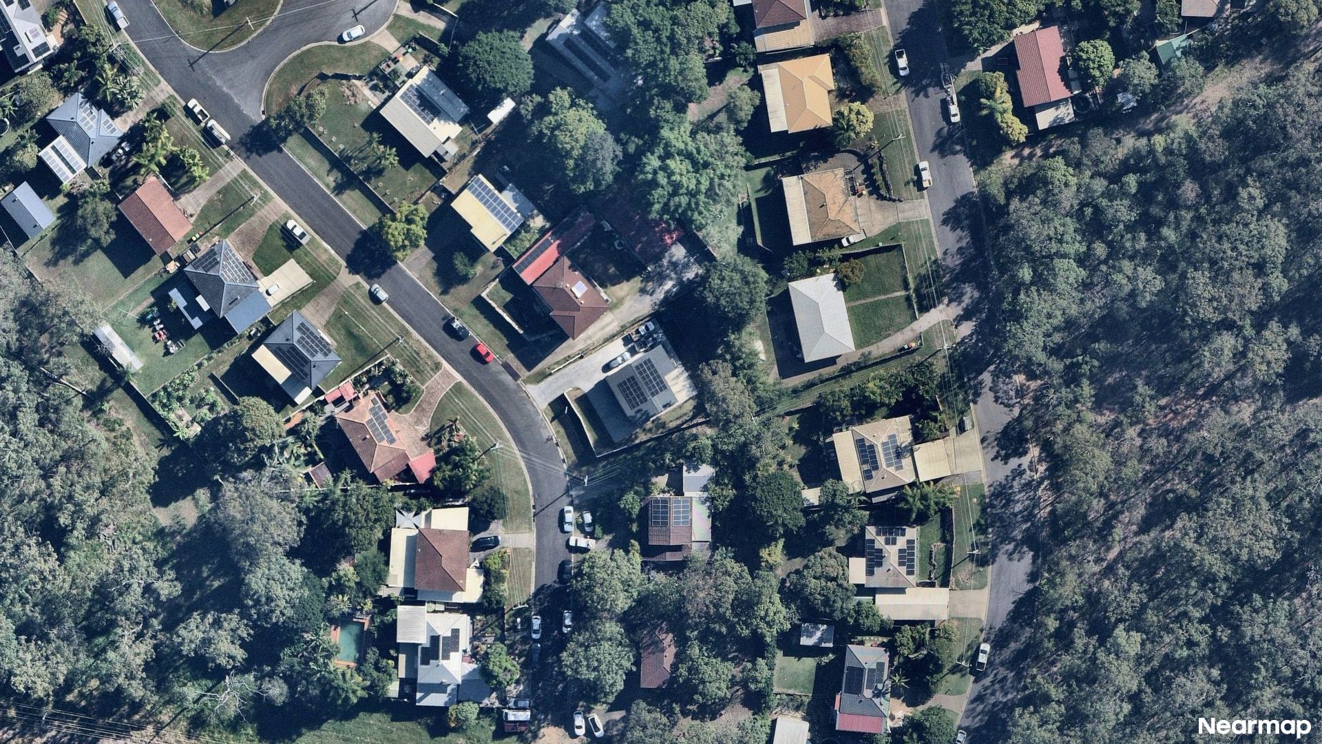 Vertical aerial view