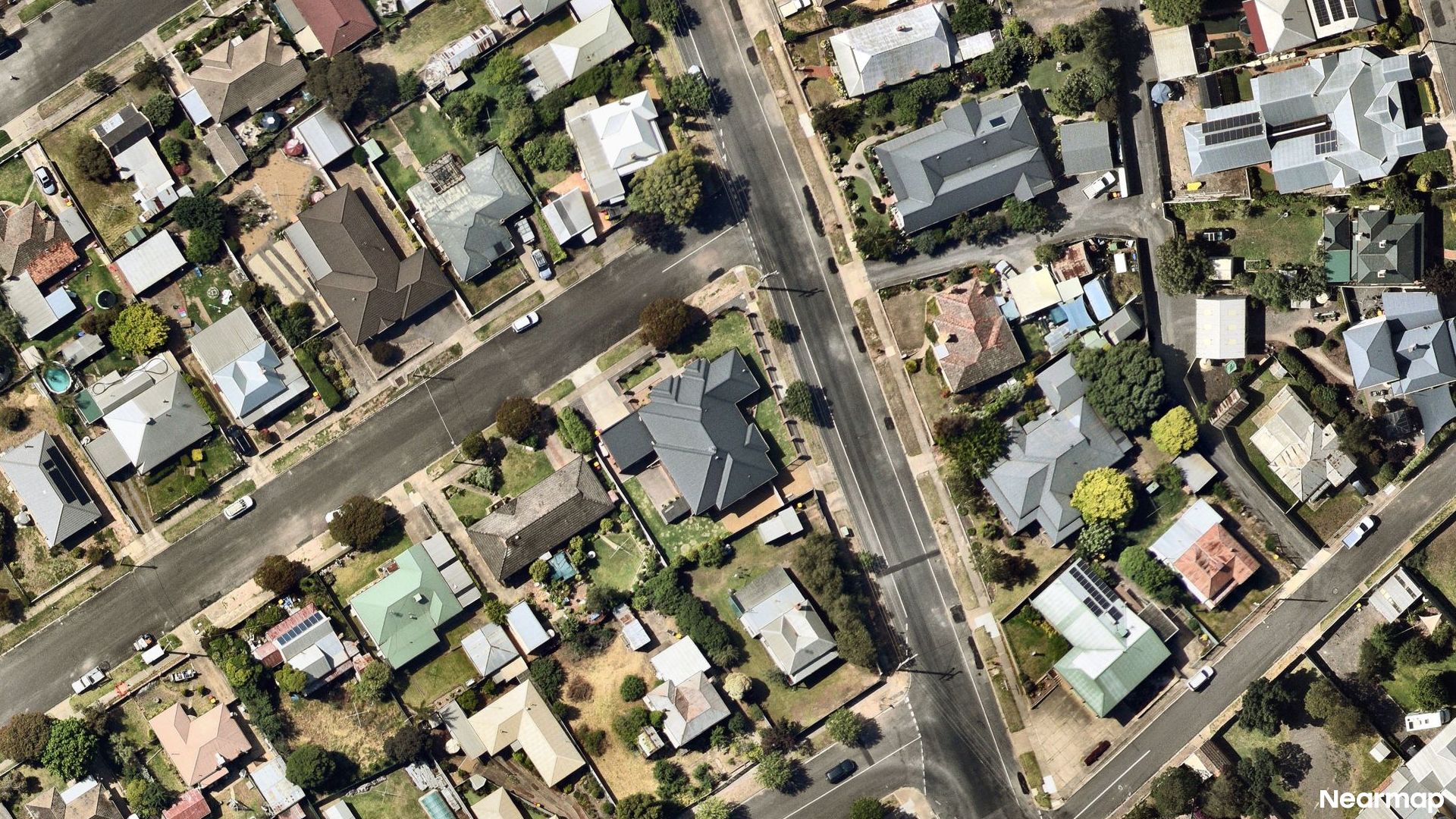 Vertical aerial view