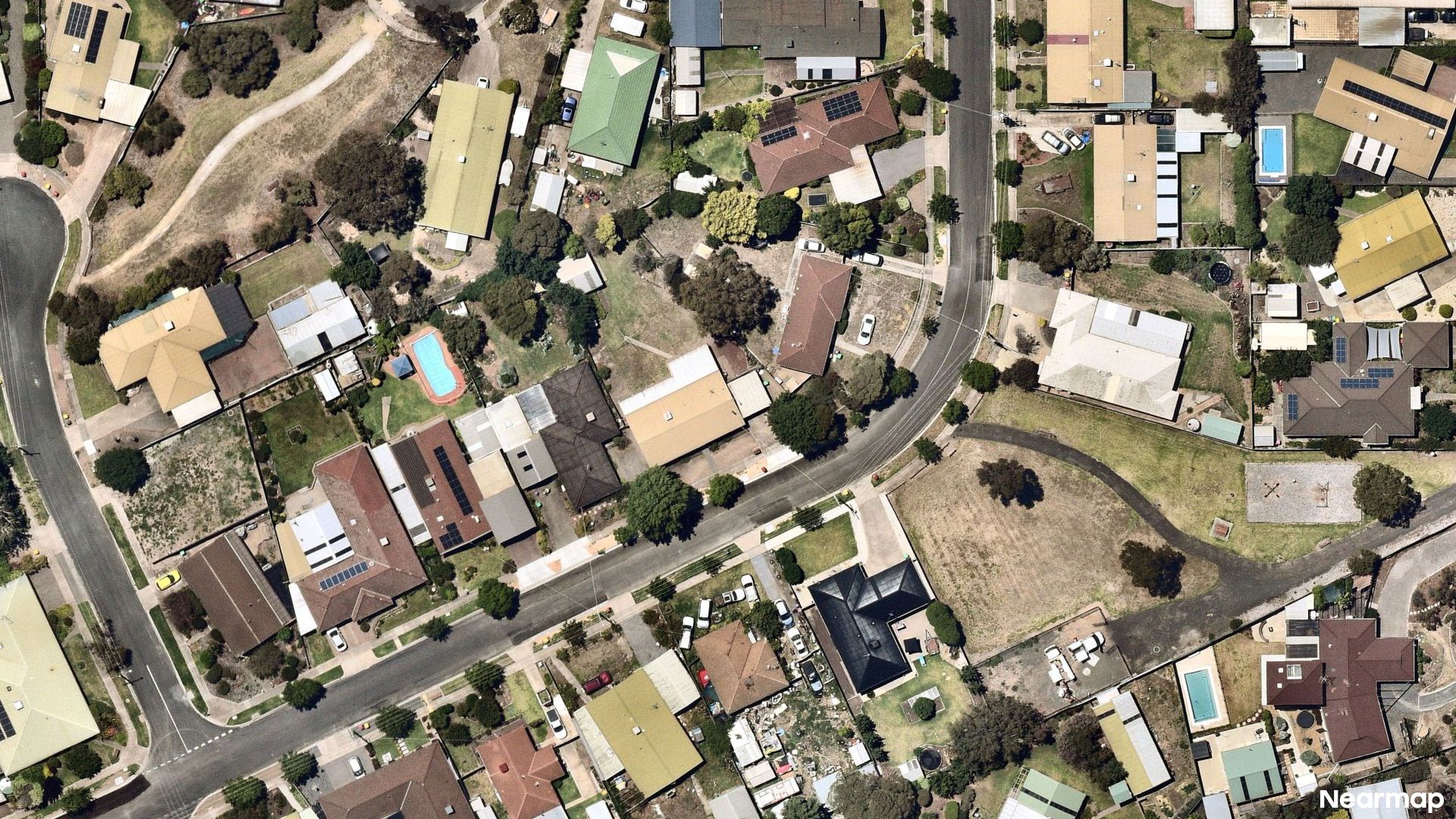 Vertical aerial view