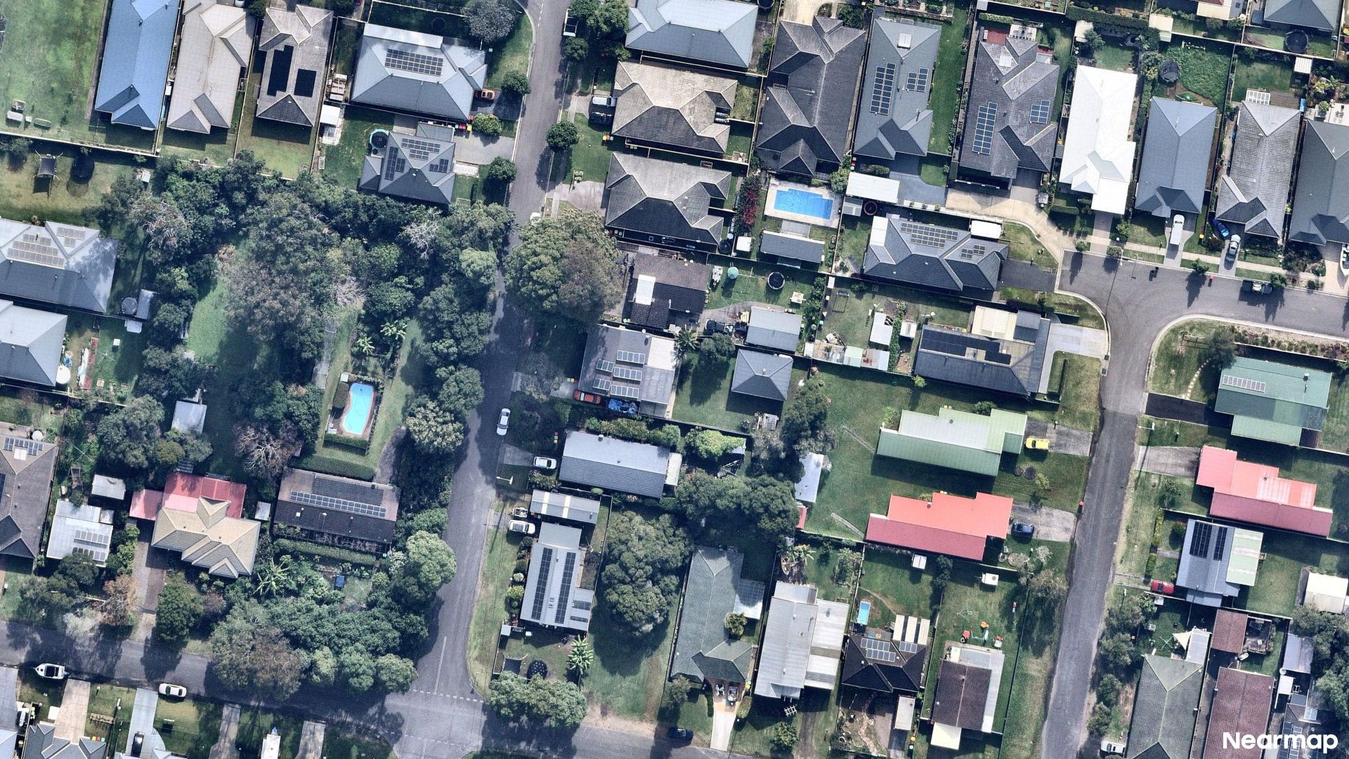 Vertical aerial view