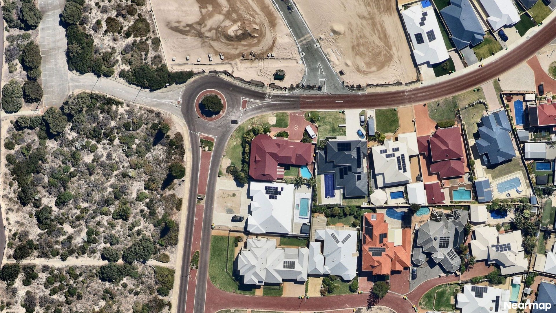 Vertical aerial view