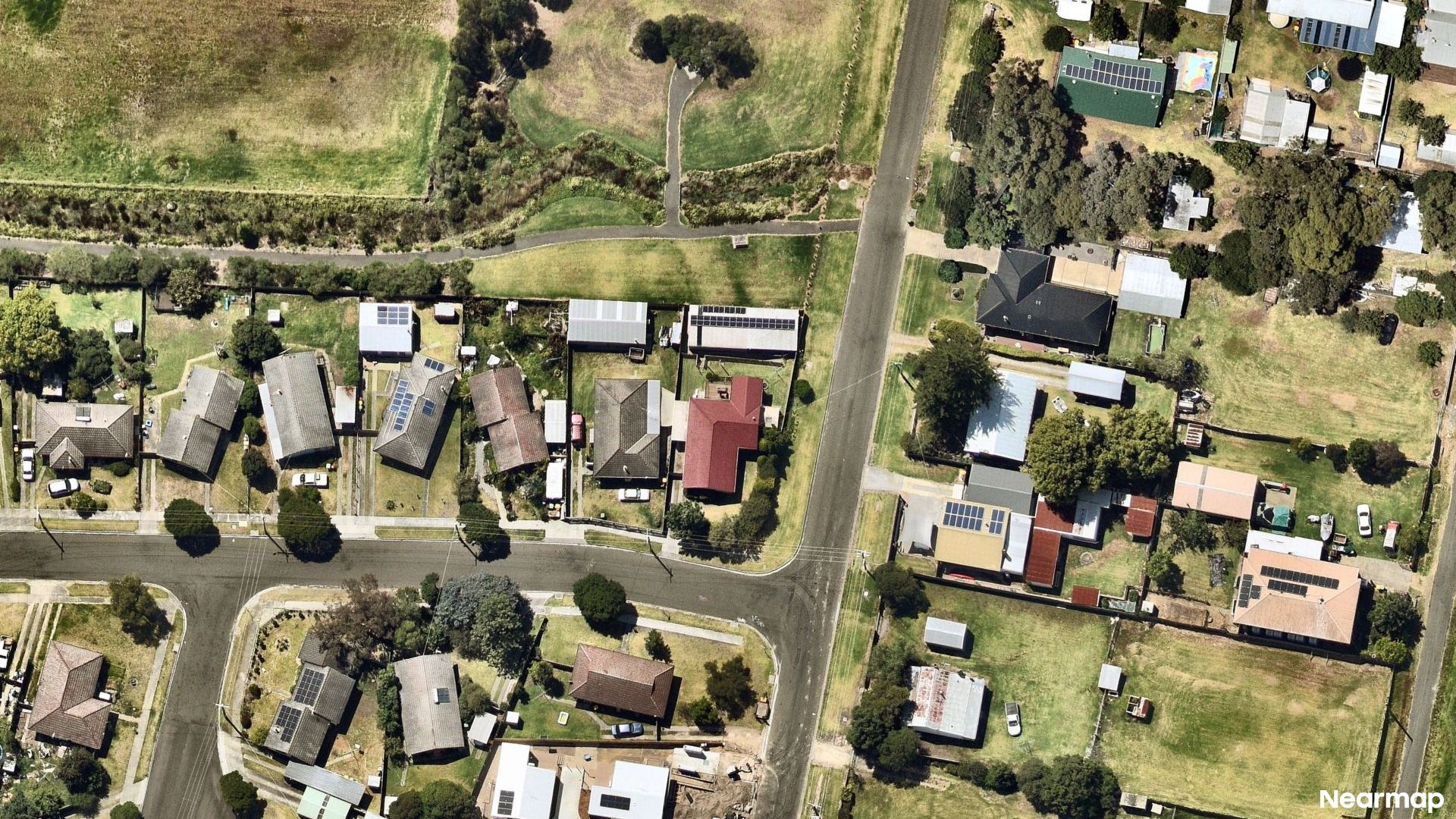 Vertical aerial view