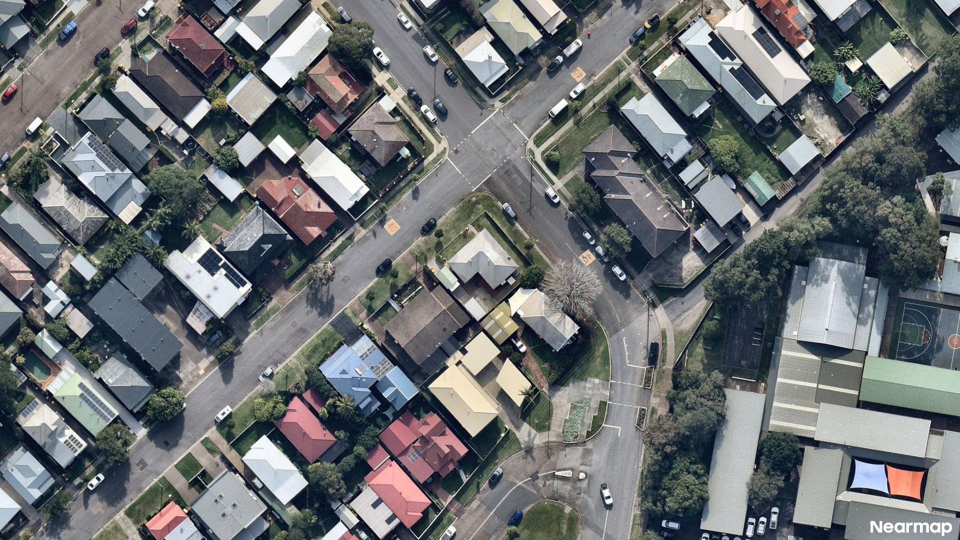 Vertical aerial view