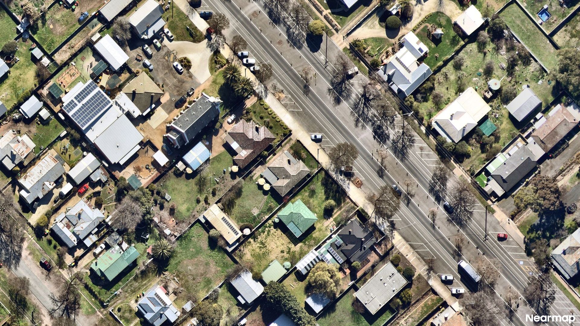 Vertical aerial view