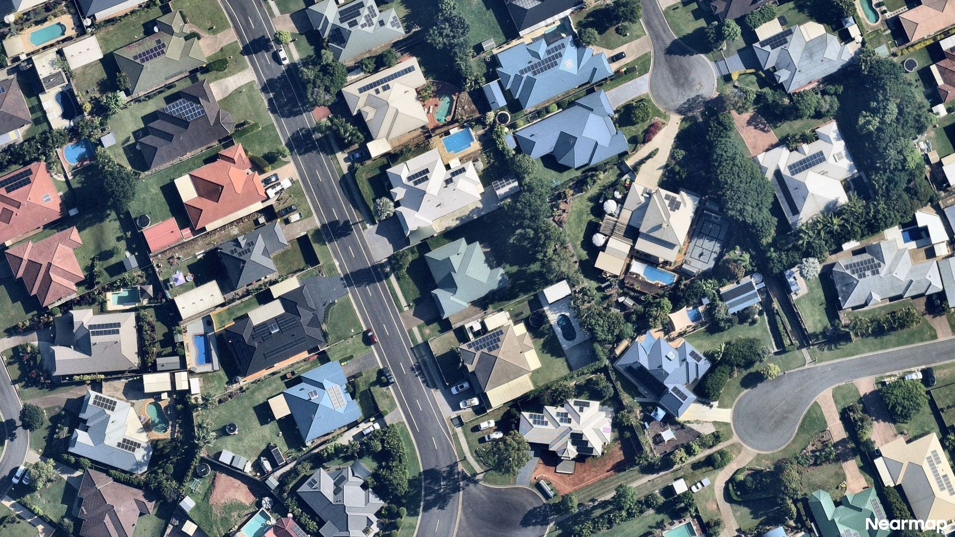 Vertical aerial view