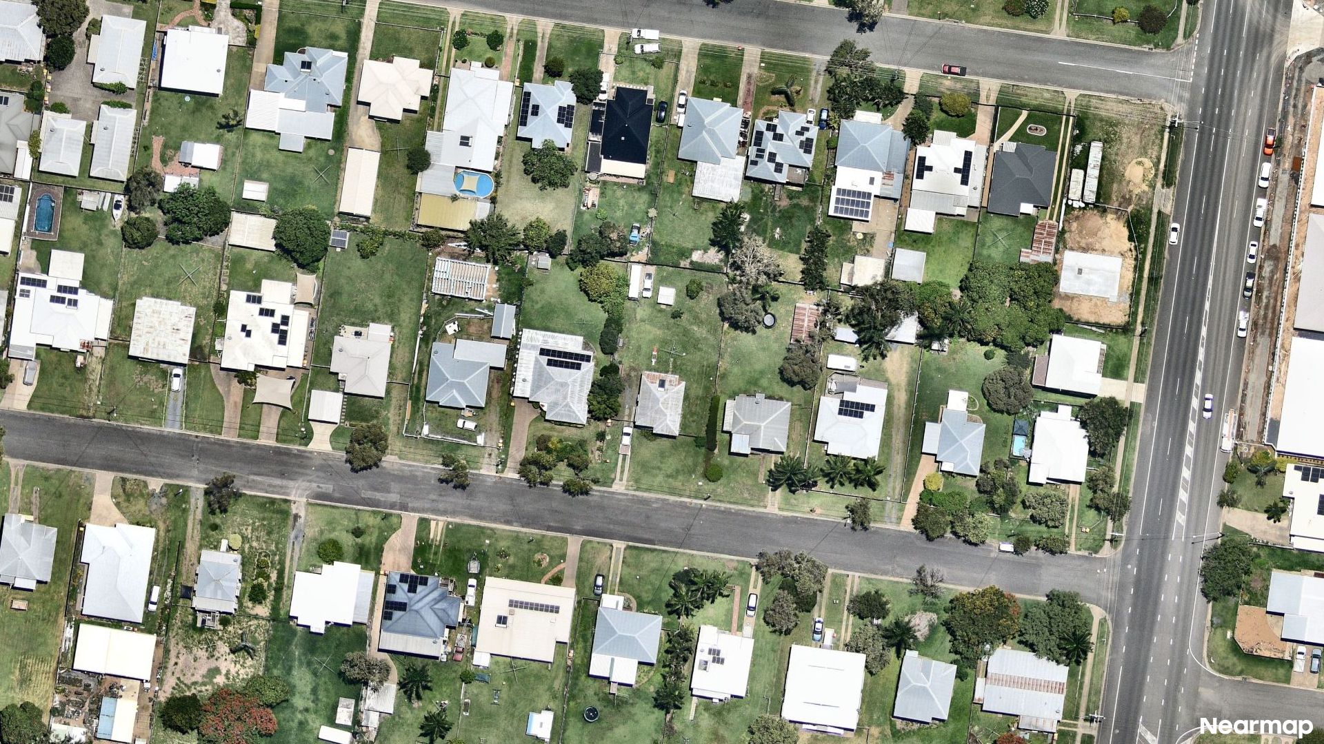 Vertical aerial view