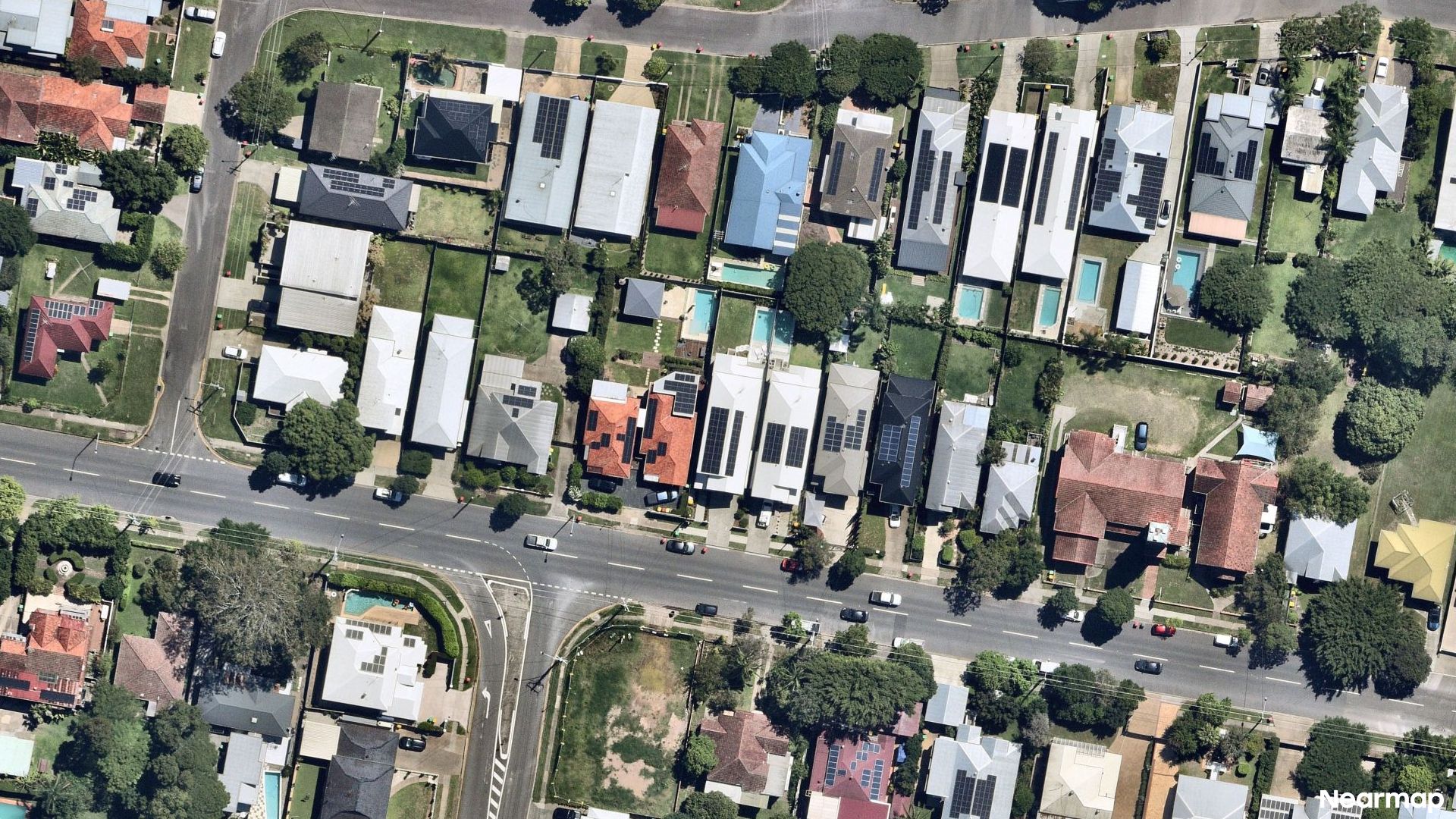 Vertical aerial view