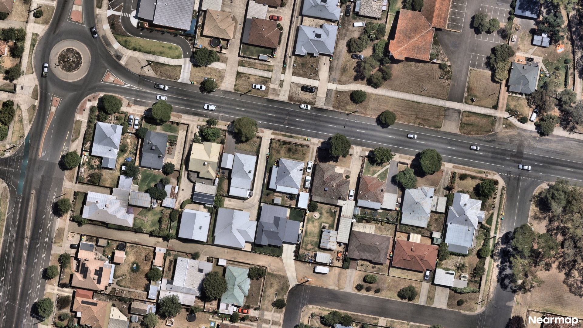 Vertical aerial view