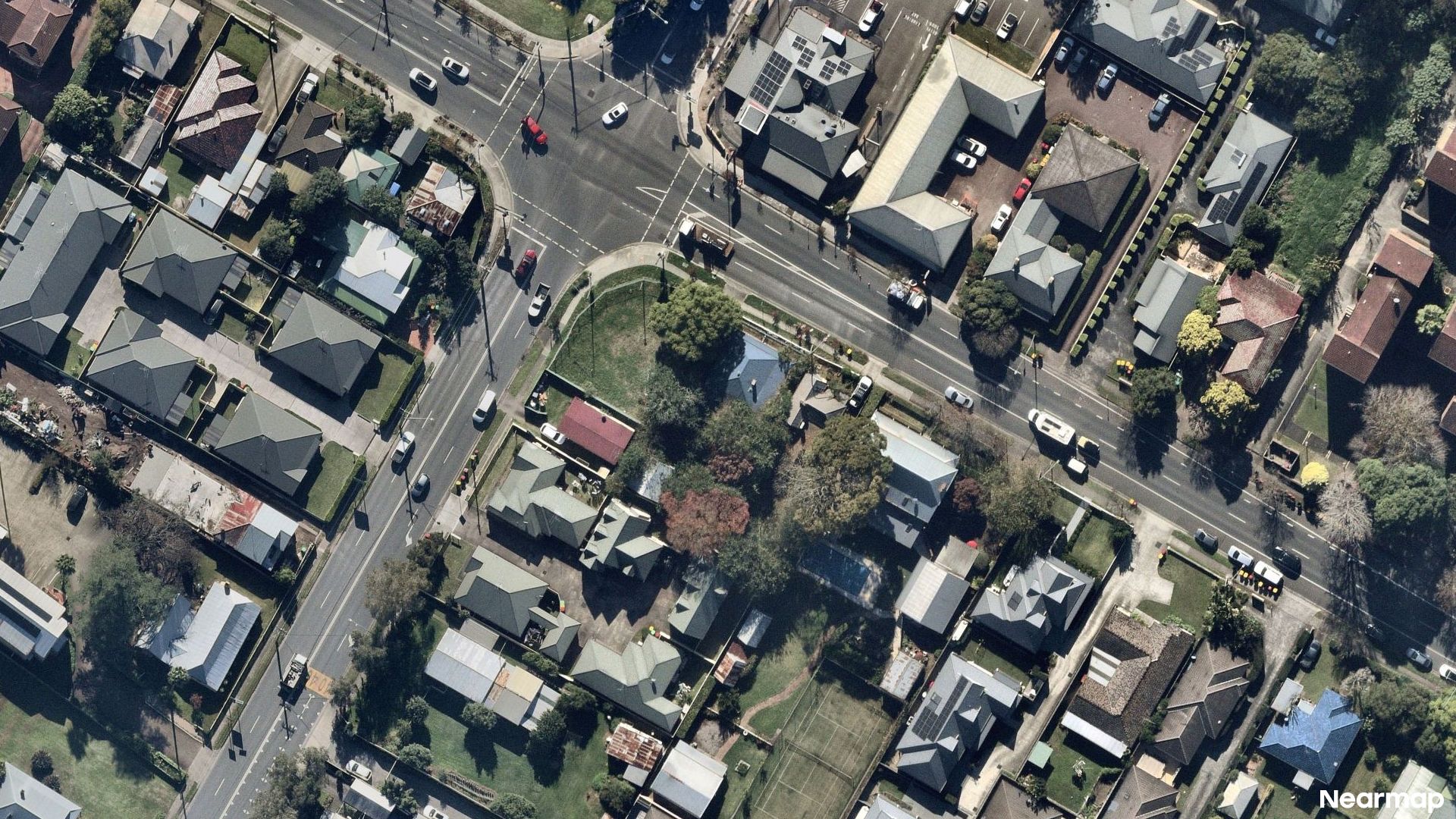 Vertical aerial view