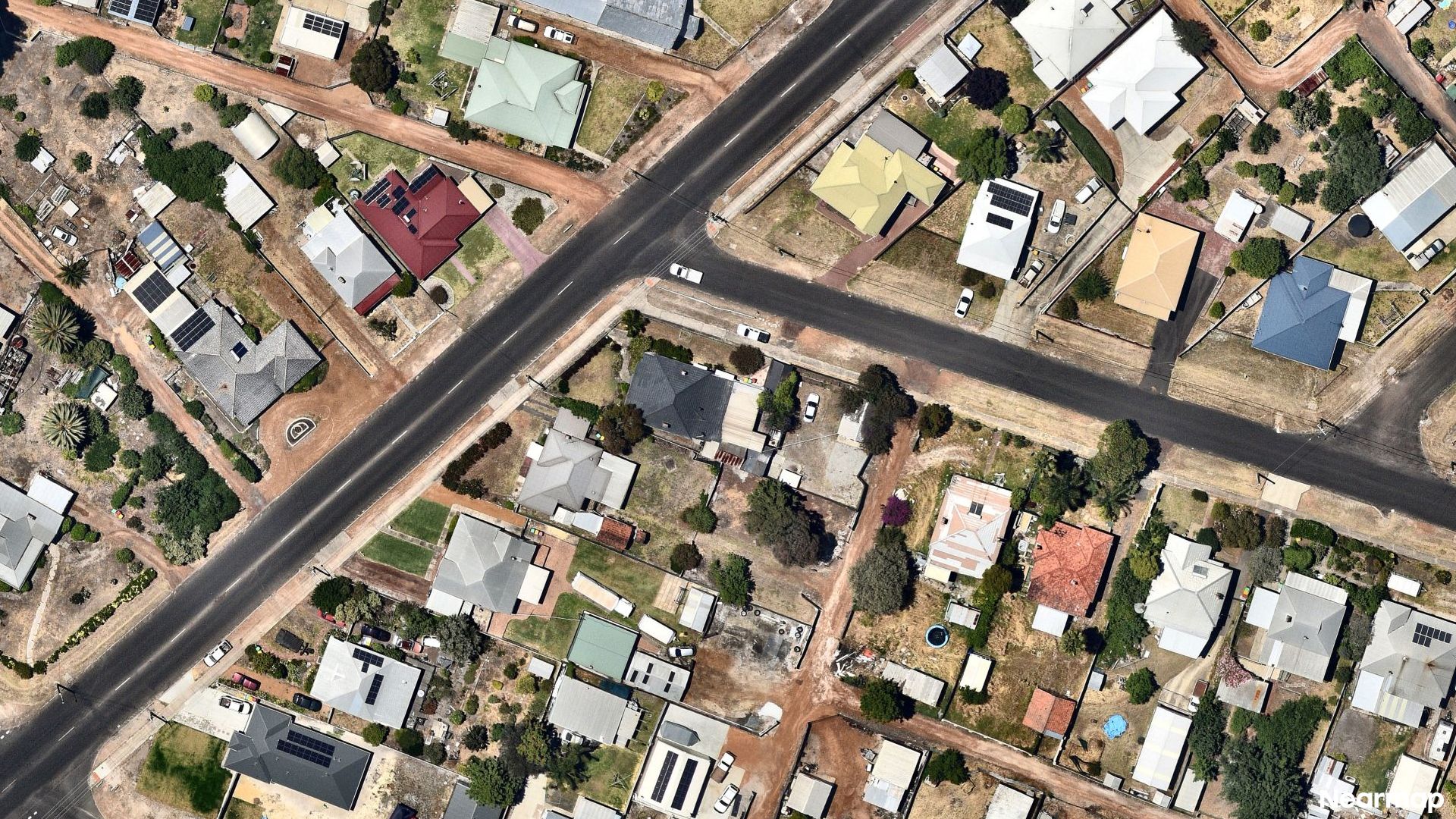 Vertical aerial view