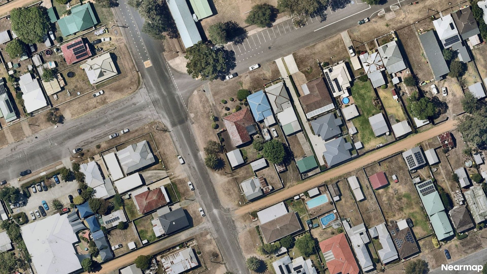Vertical aerial view