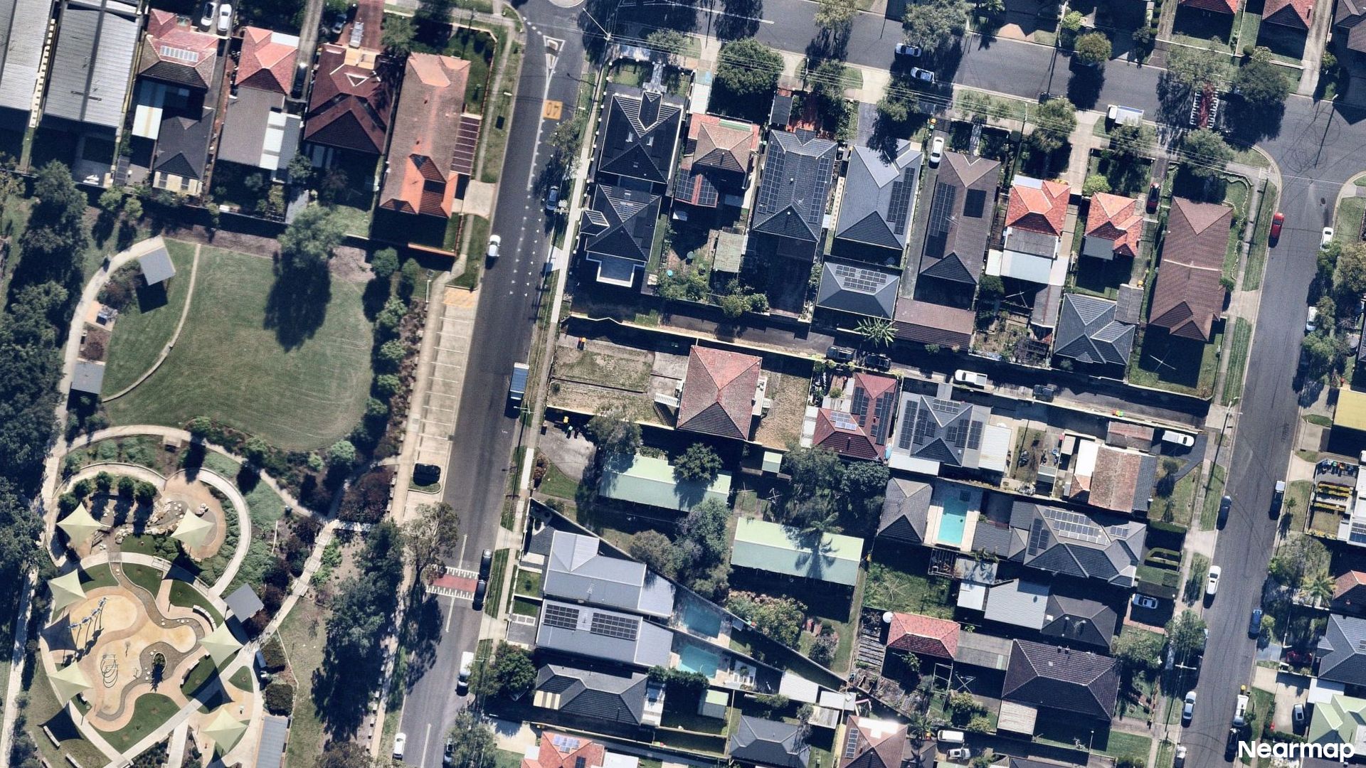 Vertical aerial view