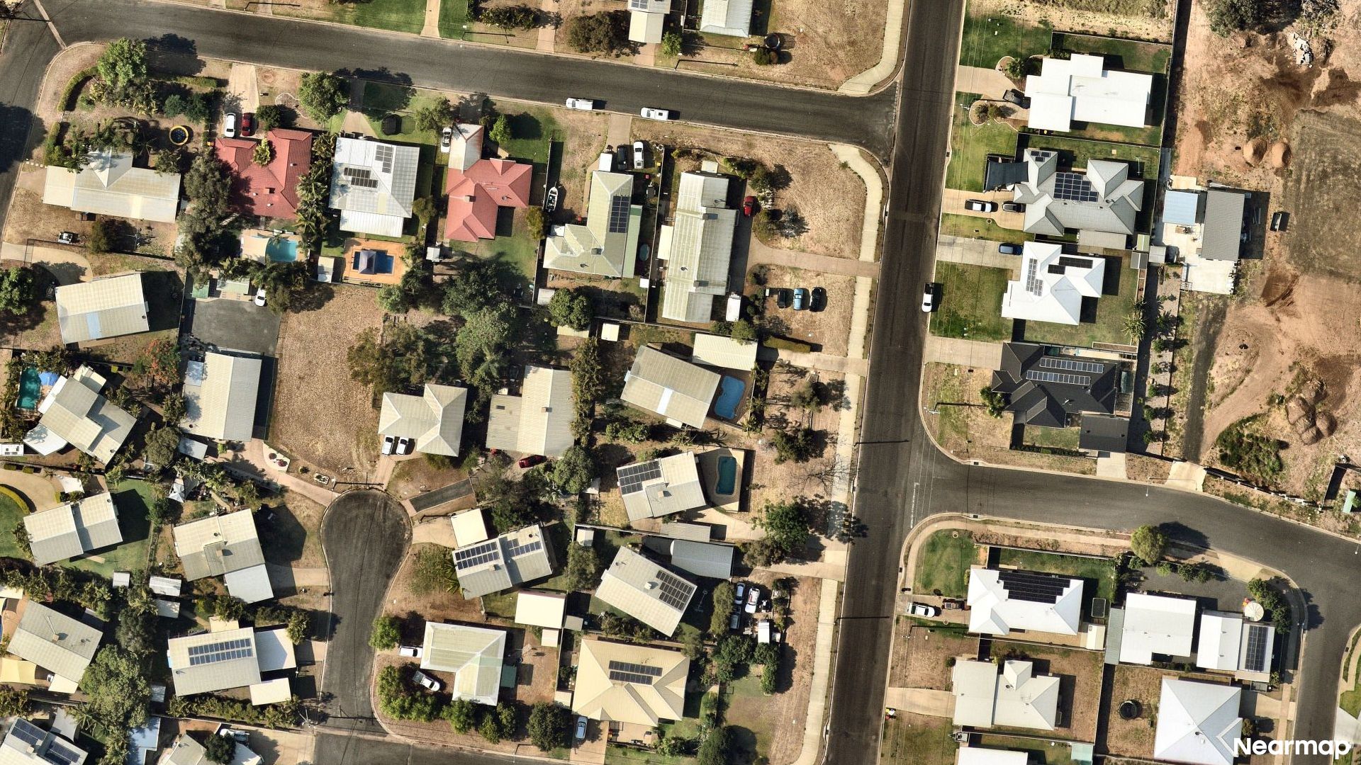 Vertical aerial view